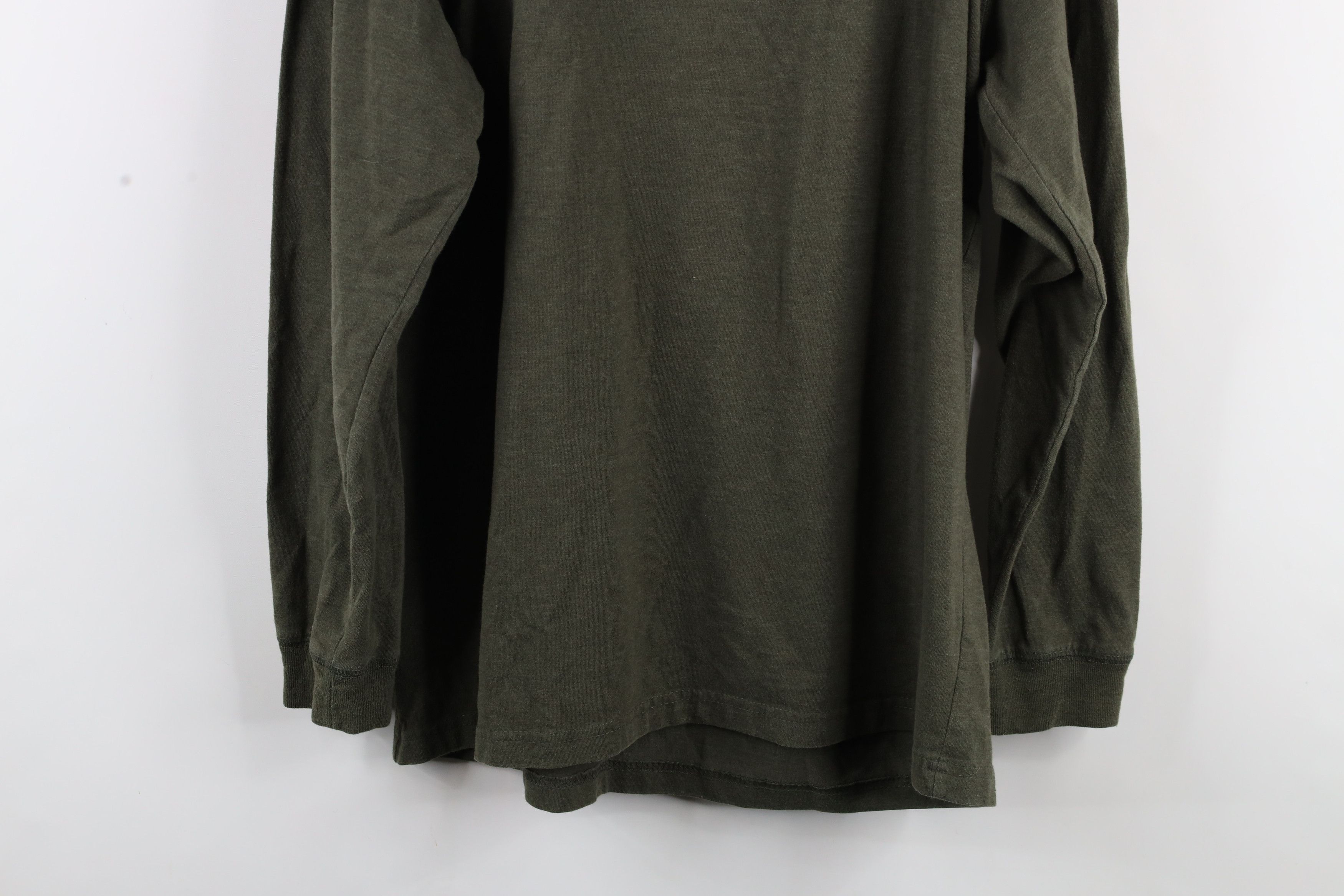 Vintage Vintage 90s Streetwear Long Sleeve Henley T-Shirt Green Size US L / EU 52-54 / 3 - 9 Thumbnail