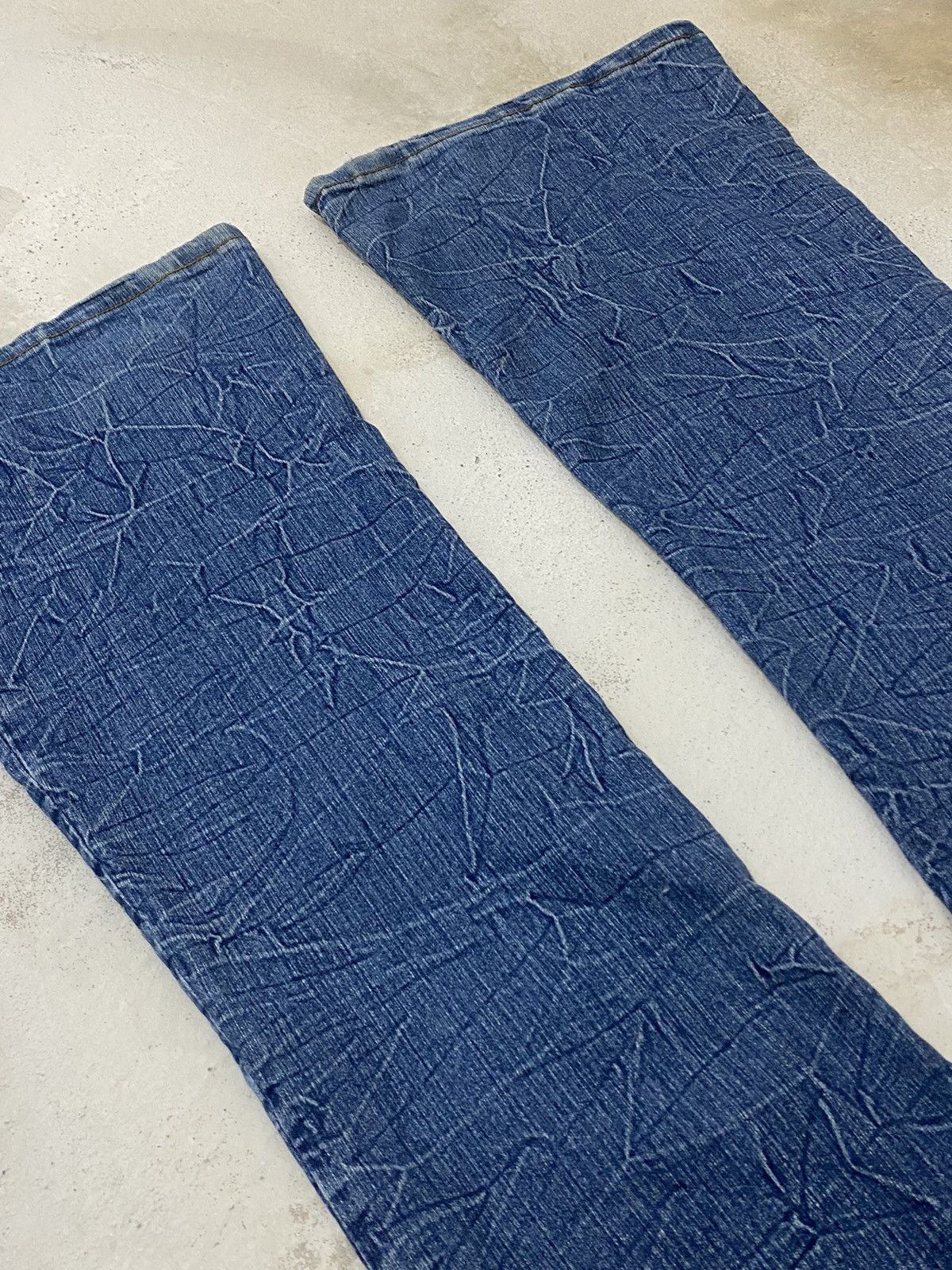 If Six Was Nine × Japanese Brand Flare Je Classic Jean Sw.d 07 Blue Way Whisker Honeycomb Sty Size US 29 - 16 Thumbnail