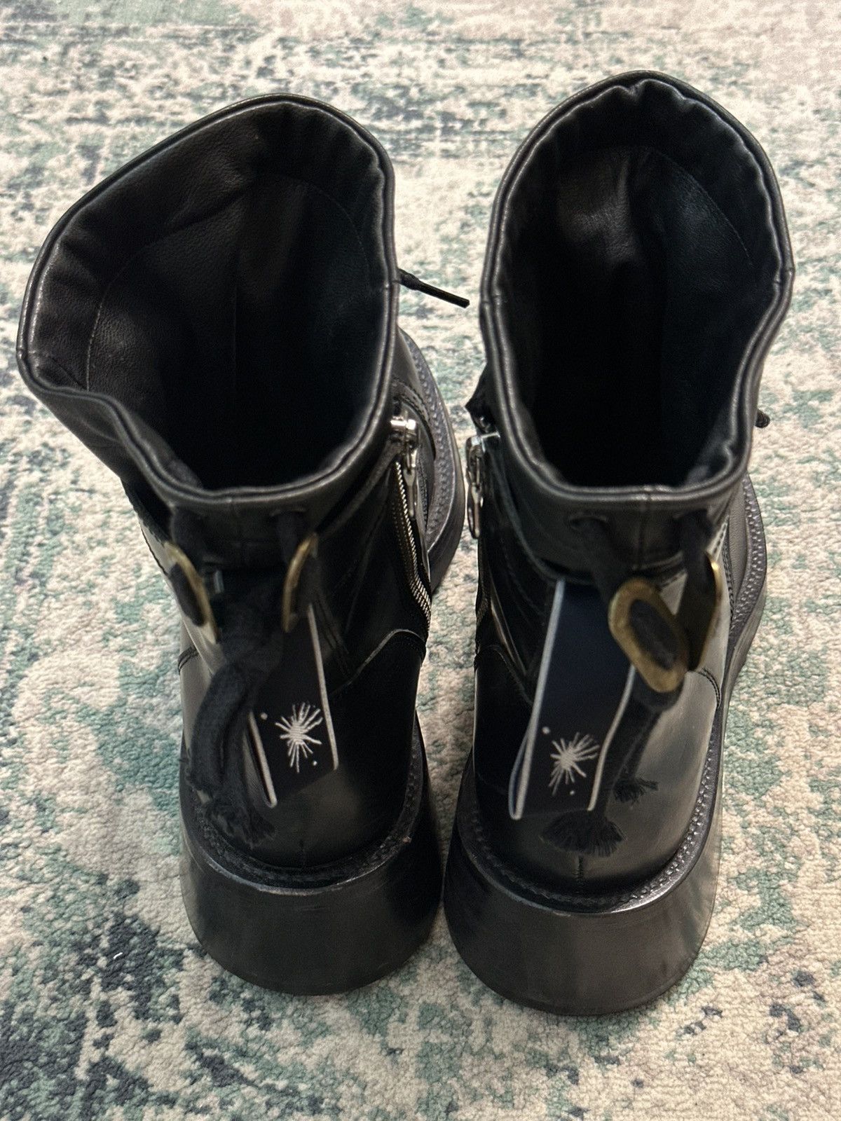 Maison MIHARA YASUHIRO Miharayasuhiro Double Layer Leather Combat Boots Size US 6 / EU 39 - 2 Thumbnail