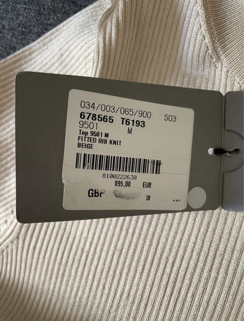 Balenciaga Balenciaga Ribbed Beige Sweater Size M / US 6-8 / IT 42-44 - 15 Thumbnail