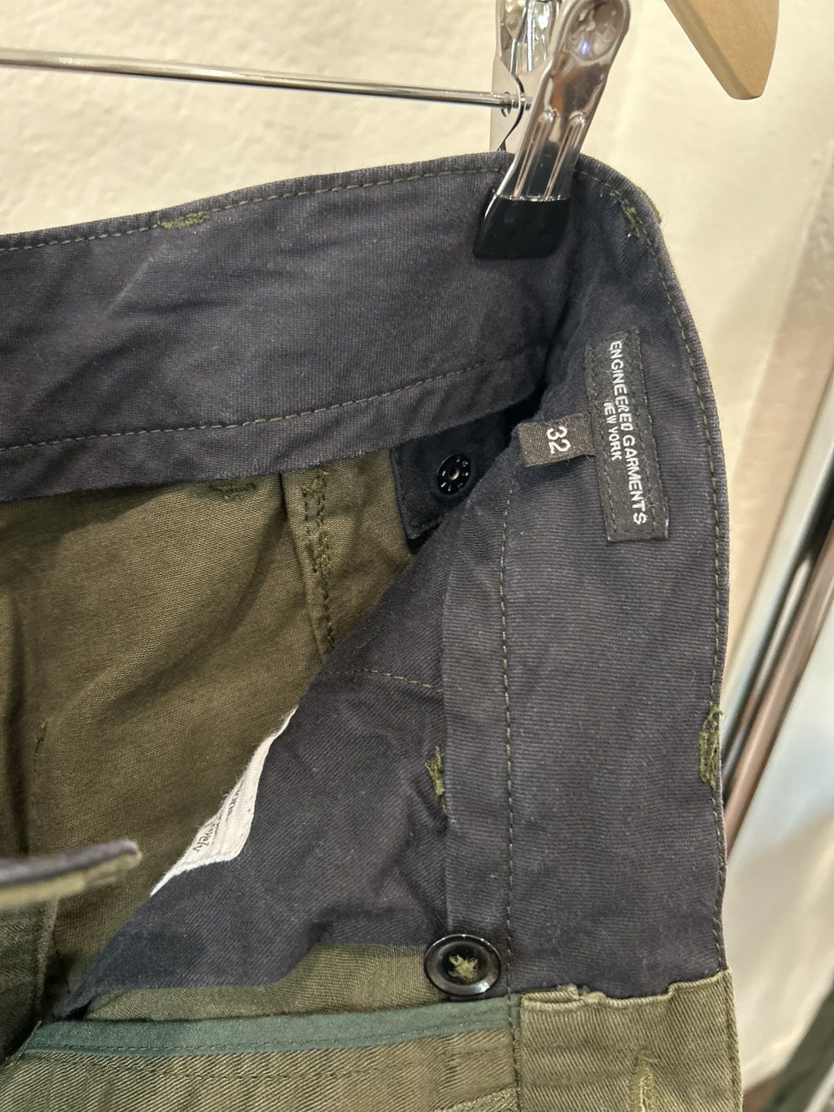 Engineered Garments Hemmed FW15 Ground Pant in Olive Twill size 32 Size US 32 / EU 48 - 6 Thumbnail