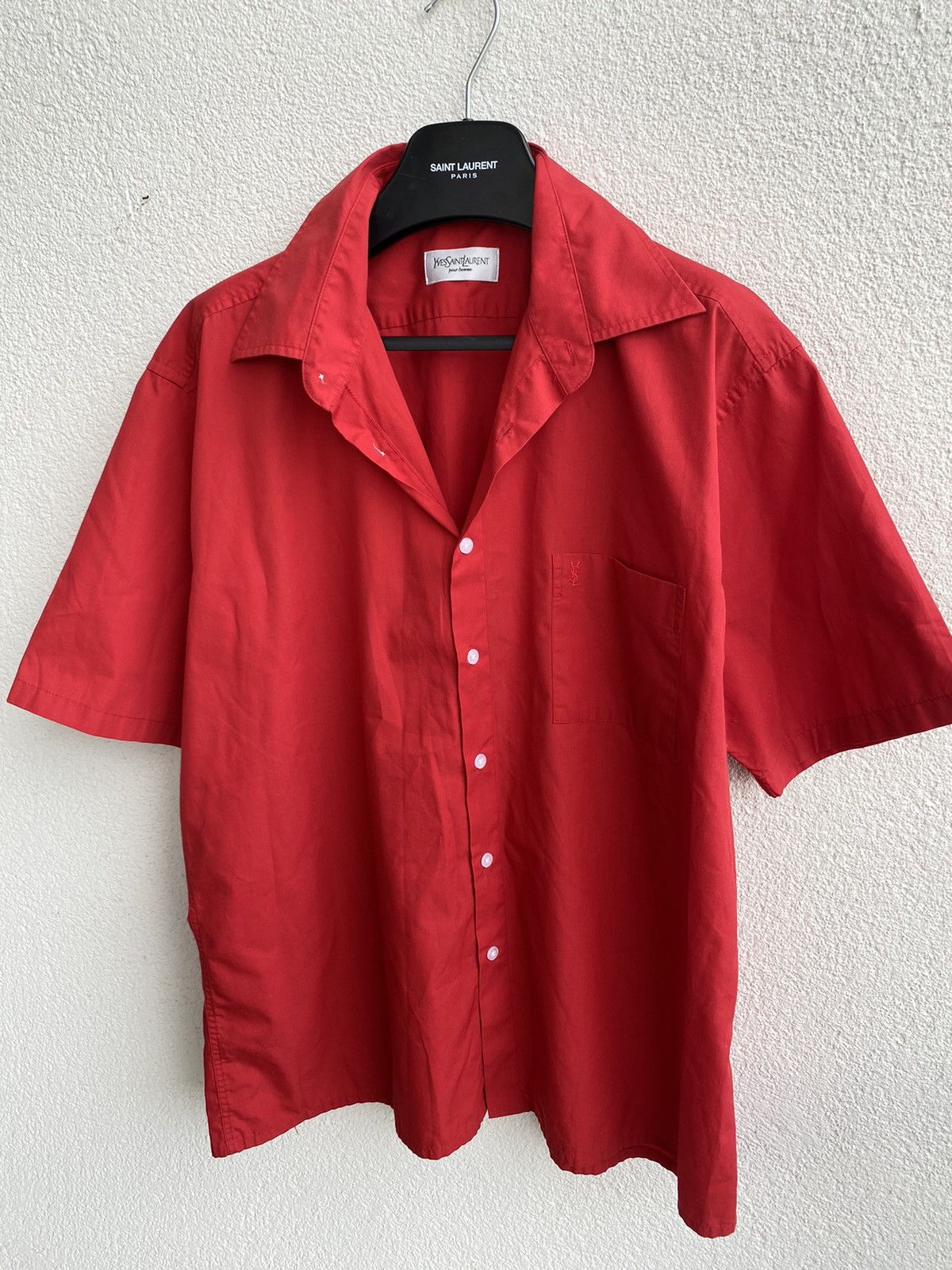 Yves Saint Laurent Summer YSL Shirt Red Button Up Size US L / EU 52-54 / 3 - 12 Thumbnail