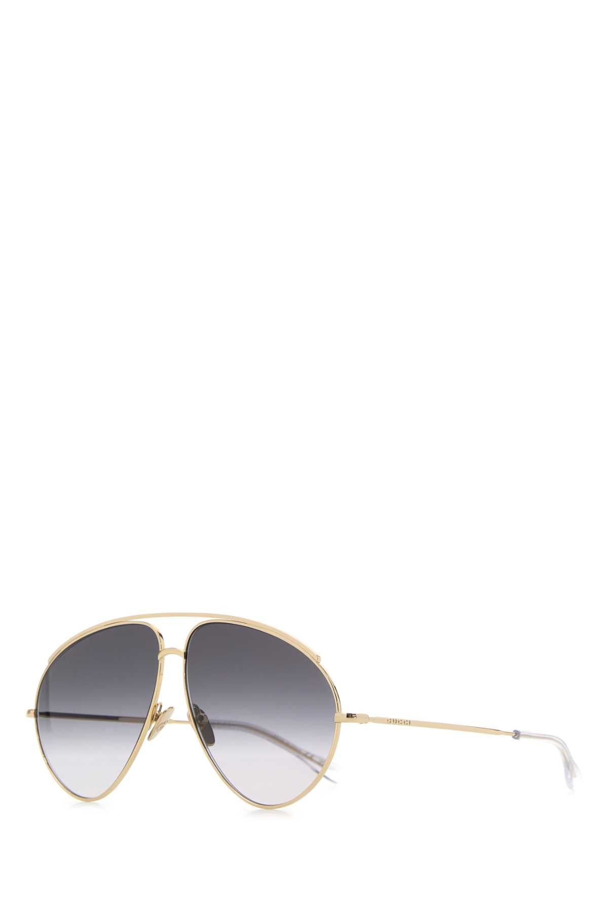 Gucci Gold Metal Sunglasses Size ONE SIZE - 1 Thumbnail