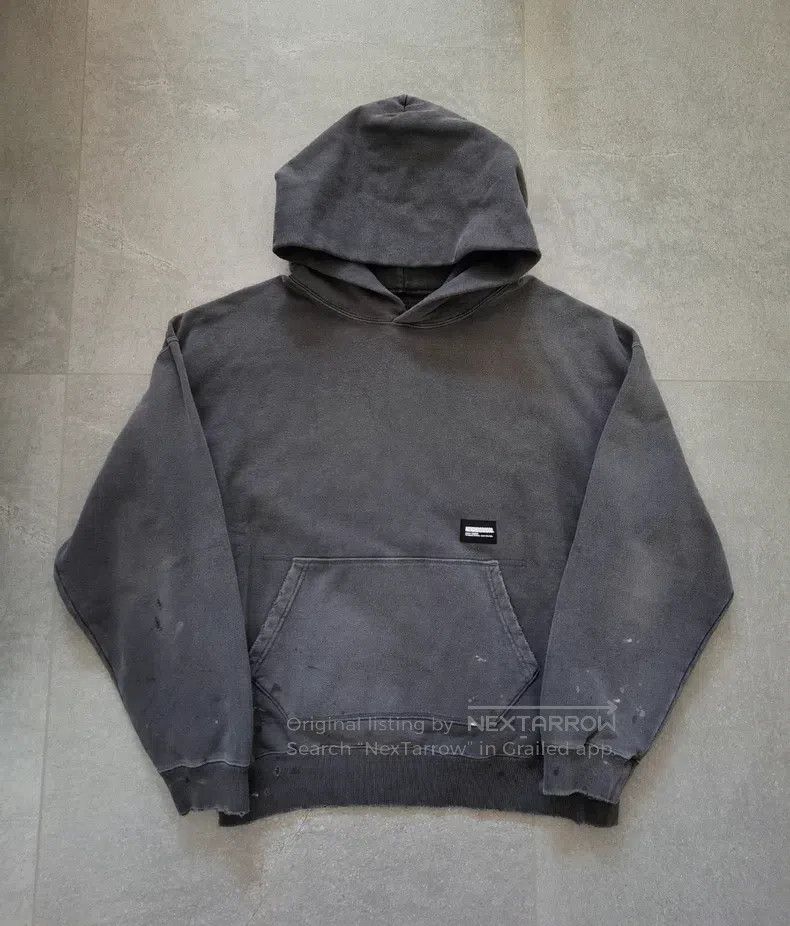 Neighborhood Neighborhood Water-washed Distressed Splatter Hoodie Size US XL / EU 56 / 4 - 1 Thumbnail