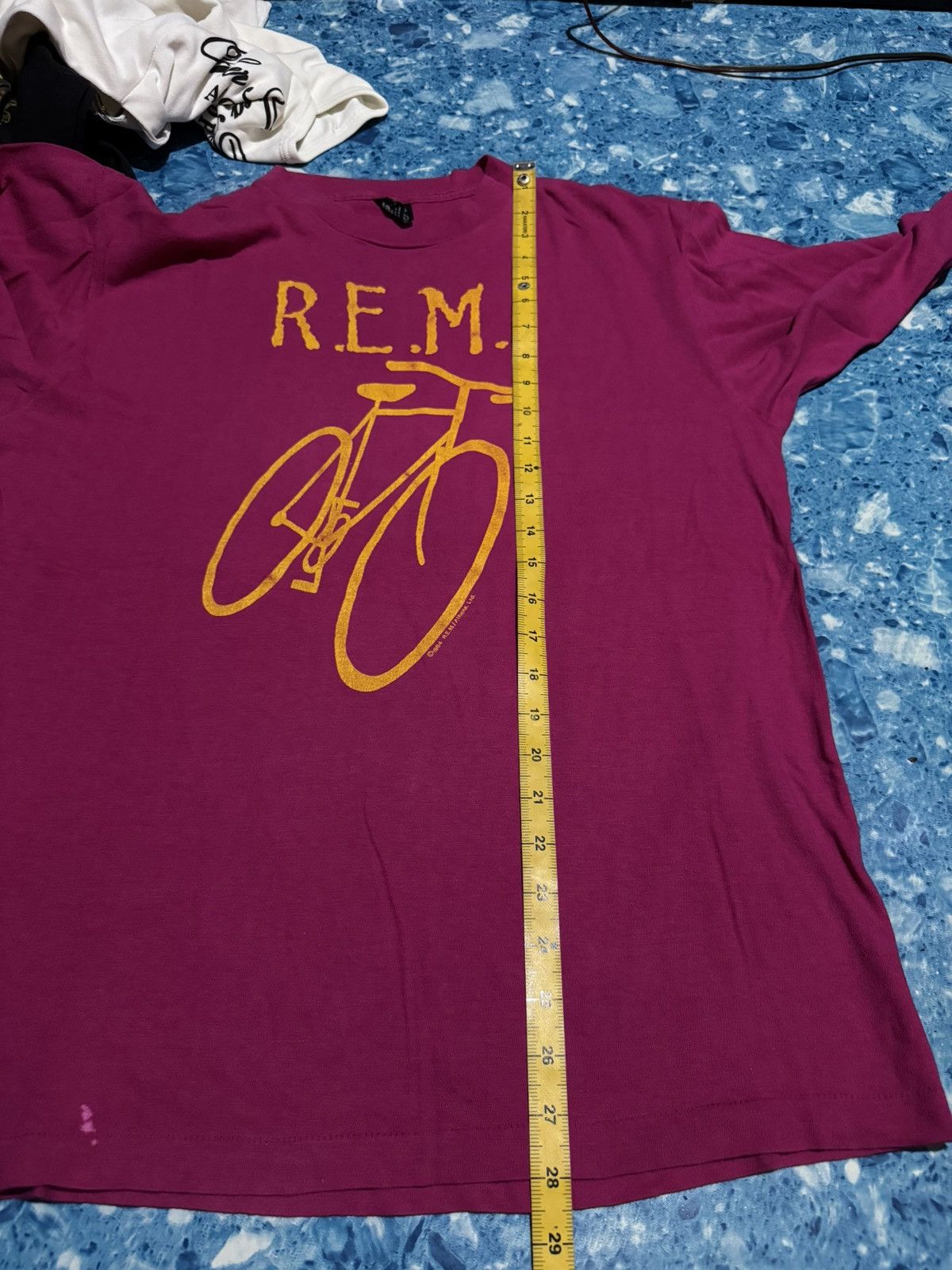 Band Tees Vintage 80's REM Little America Bicycle Longsleeve Size US XL / EU 56 / 4 - 7 Thumbnail