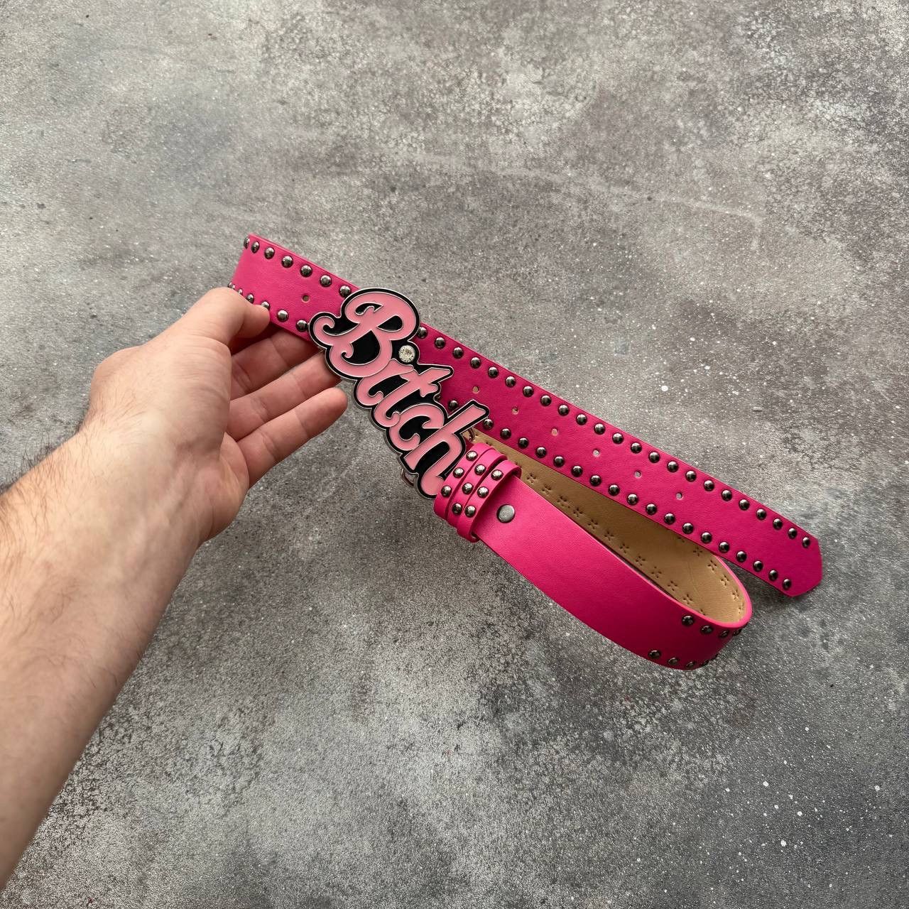 20471120 “BITCH” Amazing Y2K Sexy Studded Belt Size ONE SIZE - 6 Thumbnail