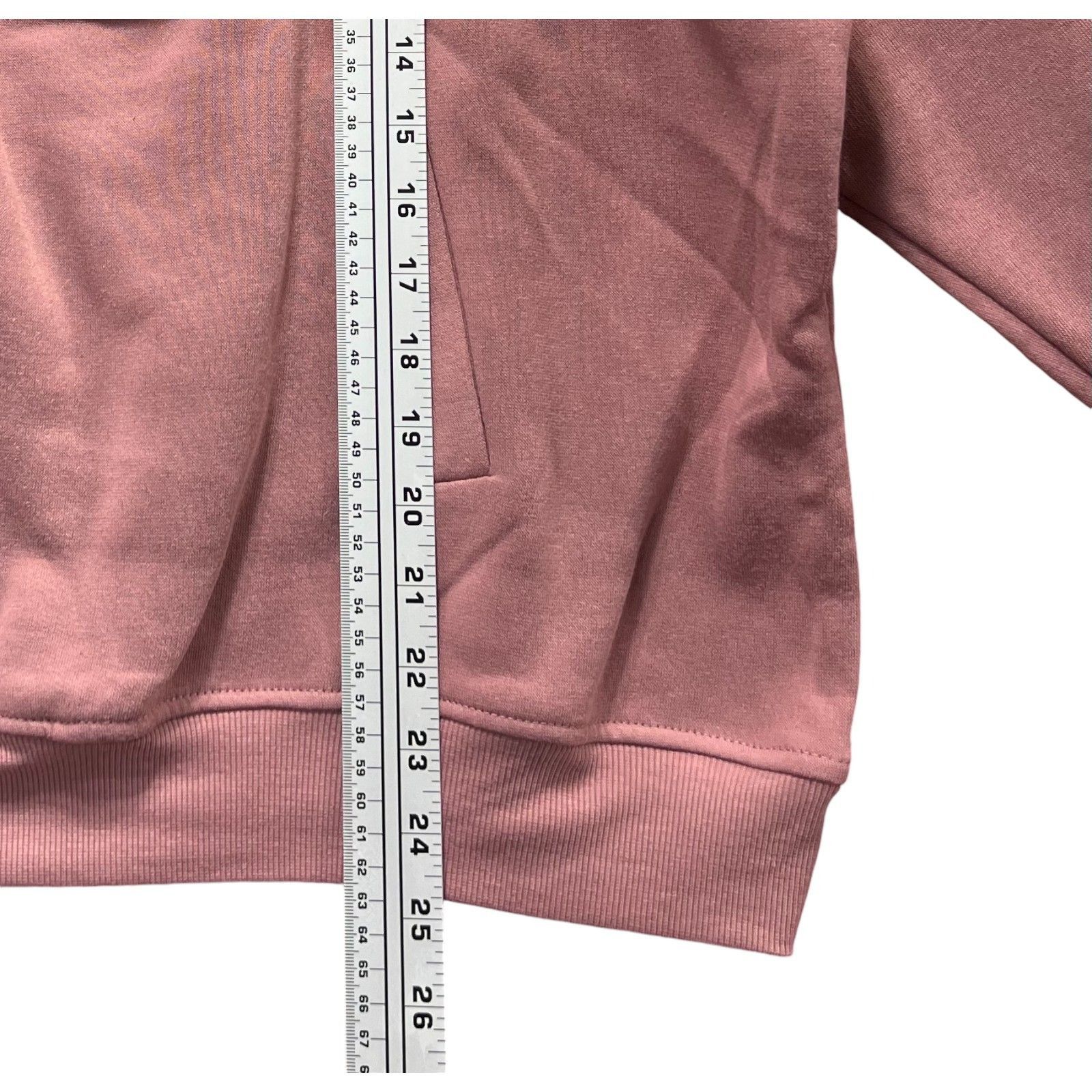 Other Love Mood - Women's Long Sleeve 1/2 Zip Sweatshirt - Pink - Size S / US 4 / IT 40 - 6 Thumbnail