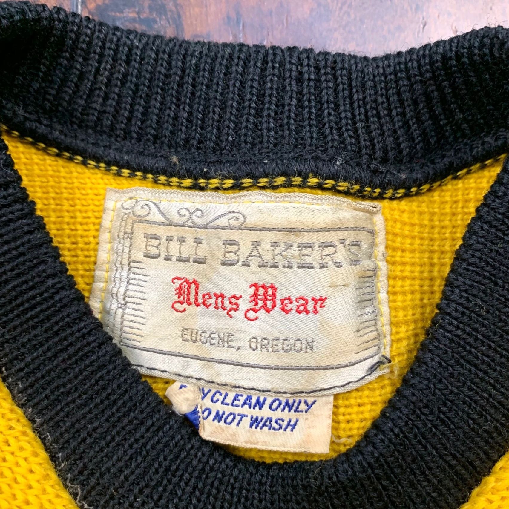 Vintage VINTAGE Bill Bakers 50s Wool Sweater M Yellow USA Rockabilly Mens Size US M / EU 48-50 / 2 - 4 Thumbnail