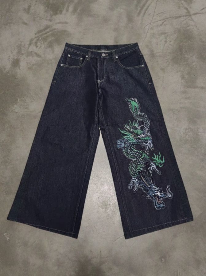Sean John rare sean john jnco style dragon baggy jeans Size US 34 / EU 50 - 1 Thumbnail