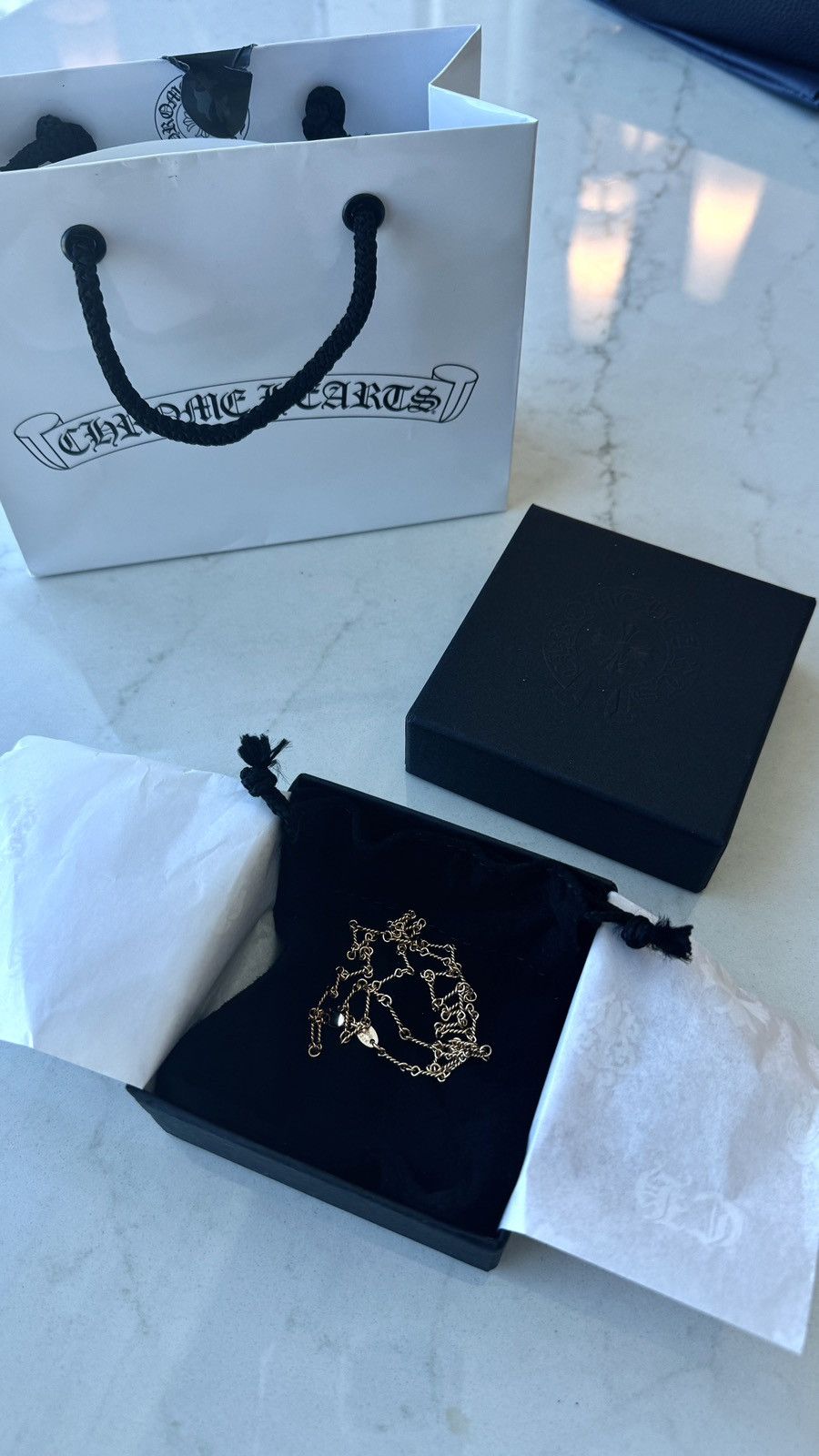 Chrome Hearts Chrome Hearts 22K Gold Twist Chain(18inch/45cm) Size ONE SIZE - 9 Thumbnail