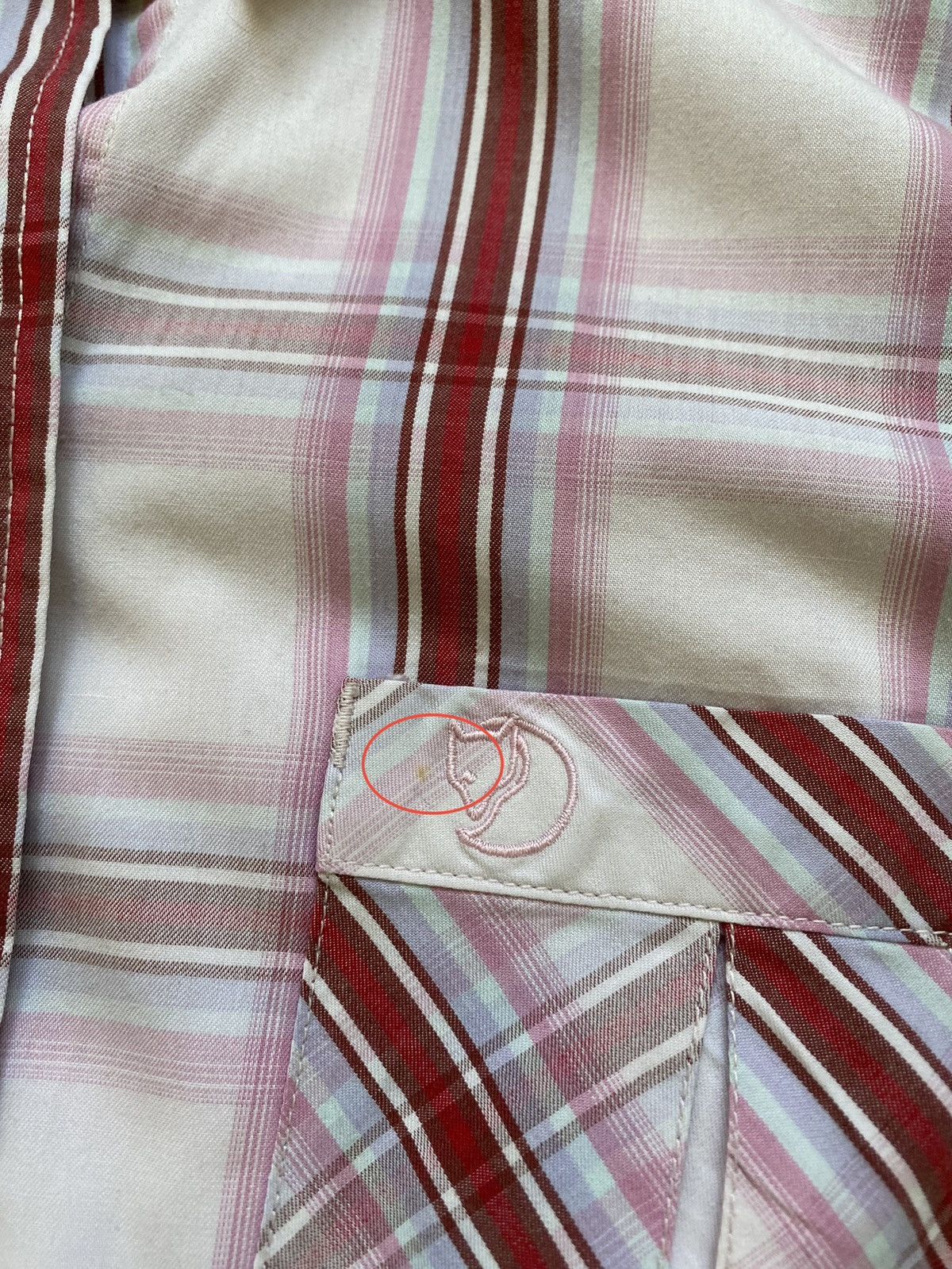 Fjallraven Fjall Raven Womens Pink Button Up Short Sleeve Check Shirt Size M / US 6-8 / IT 42-44 - 13 Thumbnail