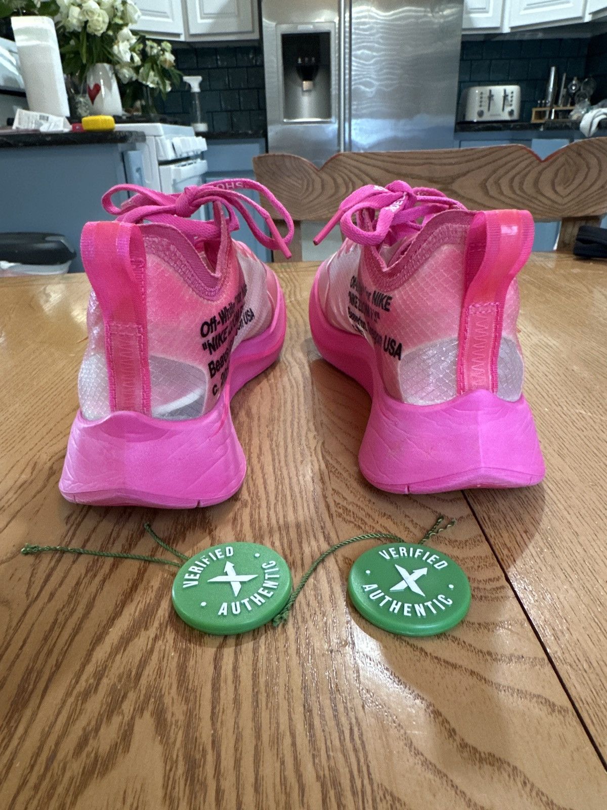 Nike × Off-White Off-White Nike Zoom Fly “tulip pink” Size US 6.5 / EU 39-40 - 5 Thumbnail