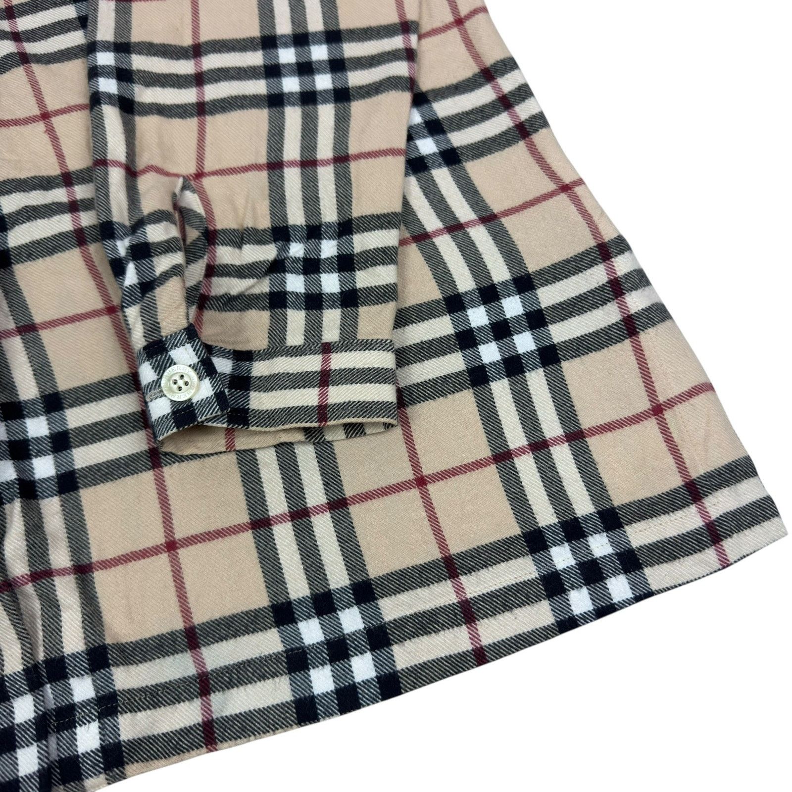Burberry × Japanese Brand Burberry Beige Nova Check Cotton Long Sleeve Shirt Size M / US 6-8 / IT 42-44 - 11 Thumbnail