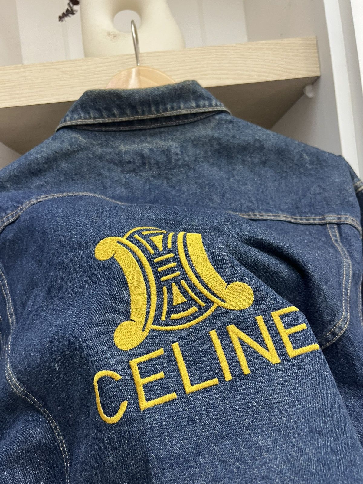 Celine × Designer CELINE DENIM TRUCKER JACKET Size US M / EU 48-50 / 2 - 15 Thumbnail