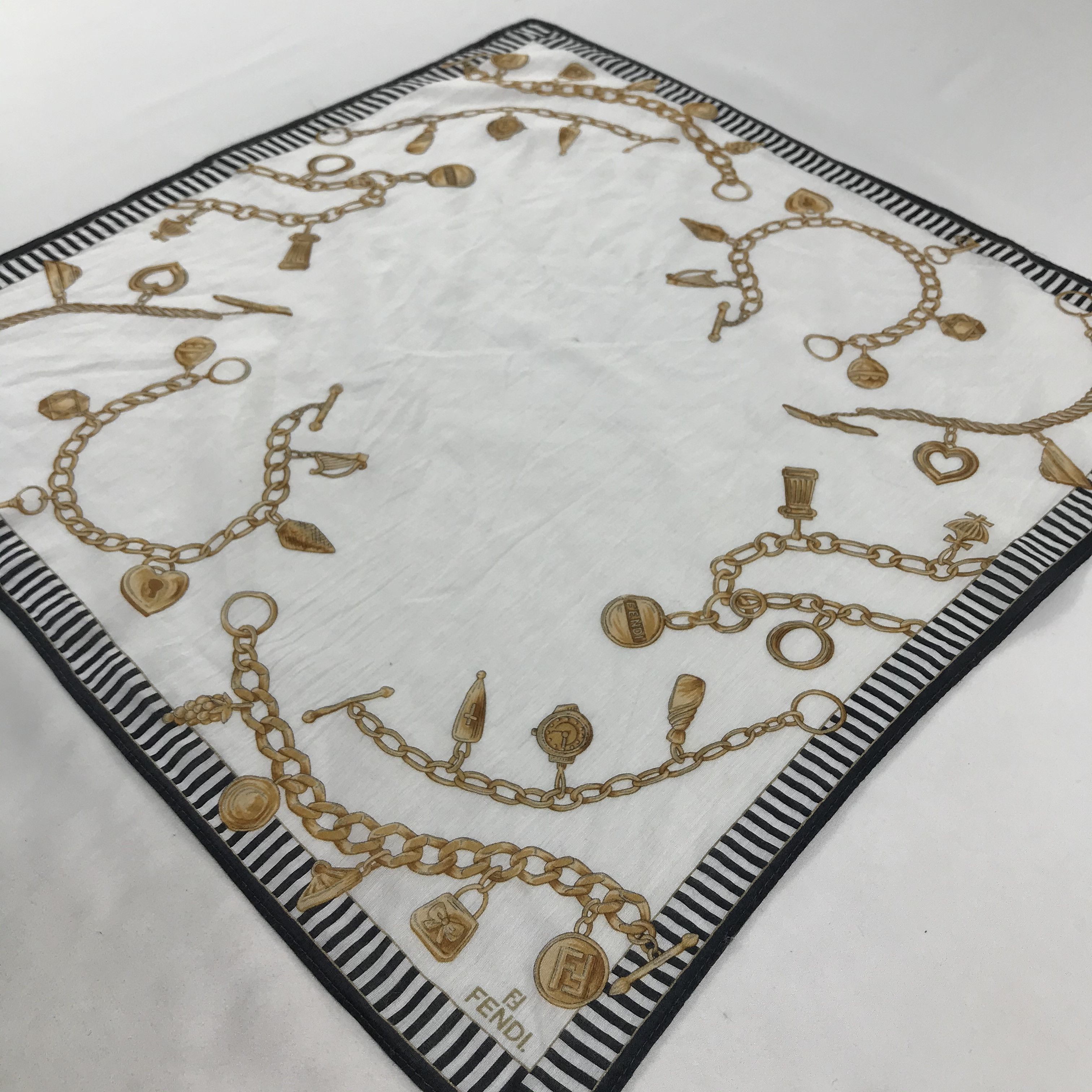 Vintage Vintage Fendi Bandana / Handkerchief / Neckerchief - S1887 Size ONE SIZE - 2 Thumbnail