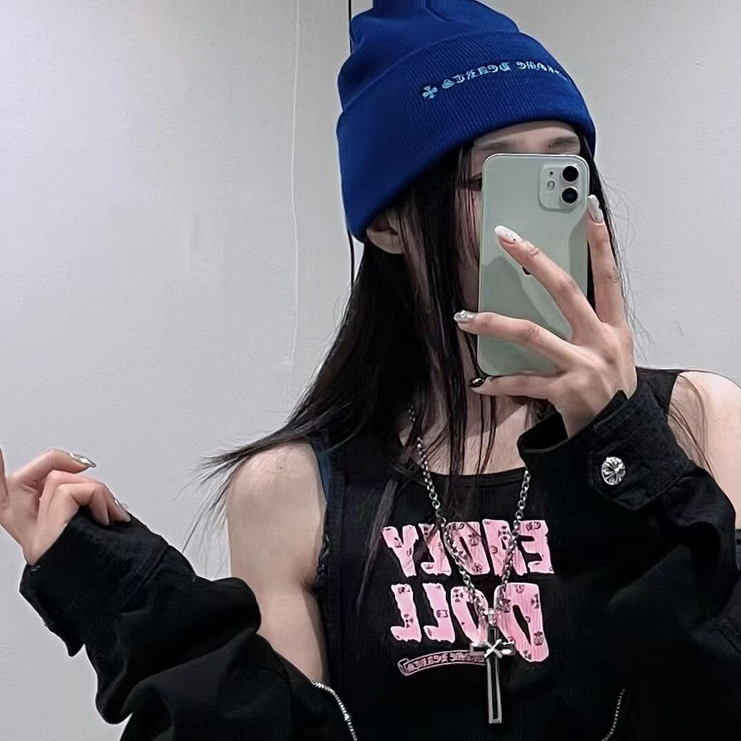 Chrome Hearts Chrome Hearts Embroidered Triple Crosses CH Script Beanie Size ONE SIZE - 13 Thumbnail