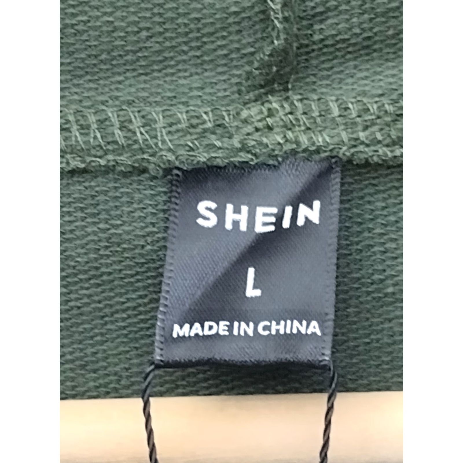 Shein SHEIN Hooded Kangaroo Pockets Sweatshirt Women's Green L Shirt Size L / US 10 / IT 46 - 5 Thumbnail