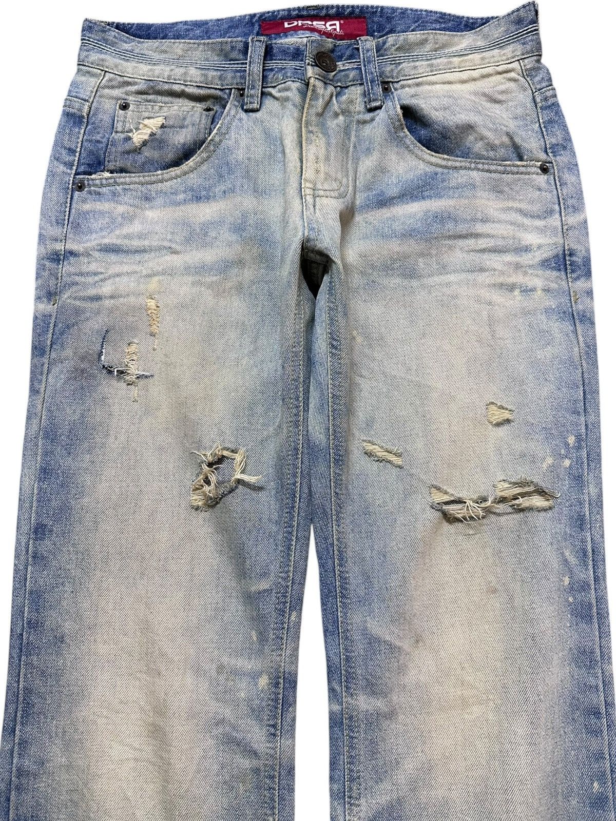 DSRCV Vintage DPSR Faded Mudwash Grunge Distressed Denim Size US 30 / EU 46 - 2 Thumbnail