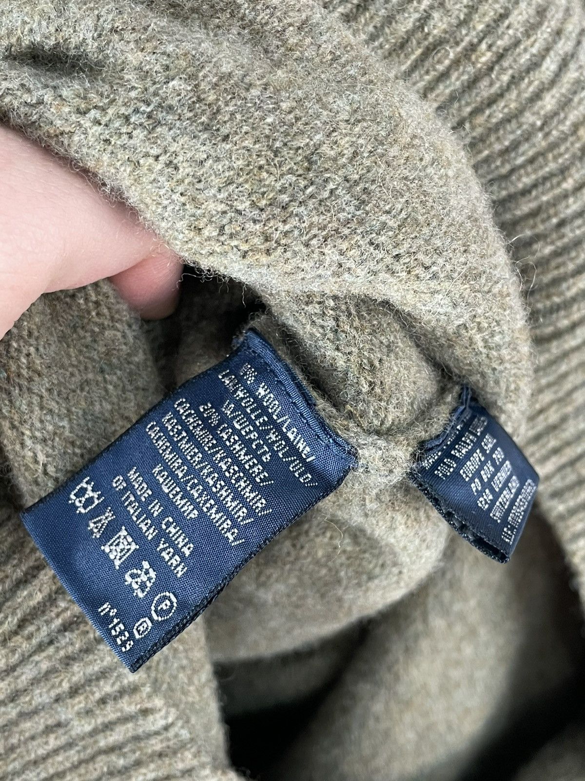 Ralph Lauren Ralph Lauren Women's Cable Knit Khaki Sweater Dress Size S / US 4 / IT 40 - 9 Thumbnail