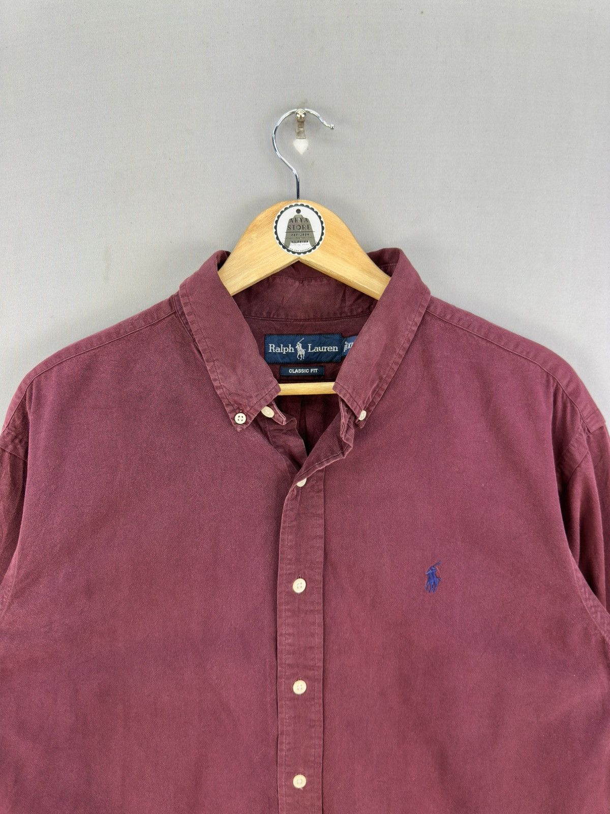 Ralph Lauren Vintage 90’s Ralph Lauren Plain Flannel Shirt Button Up Size US XXL / EU 58 / 5 - 7 Thumbnail