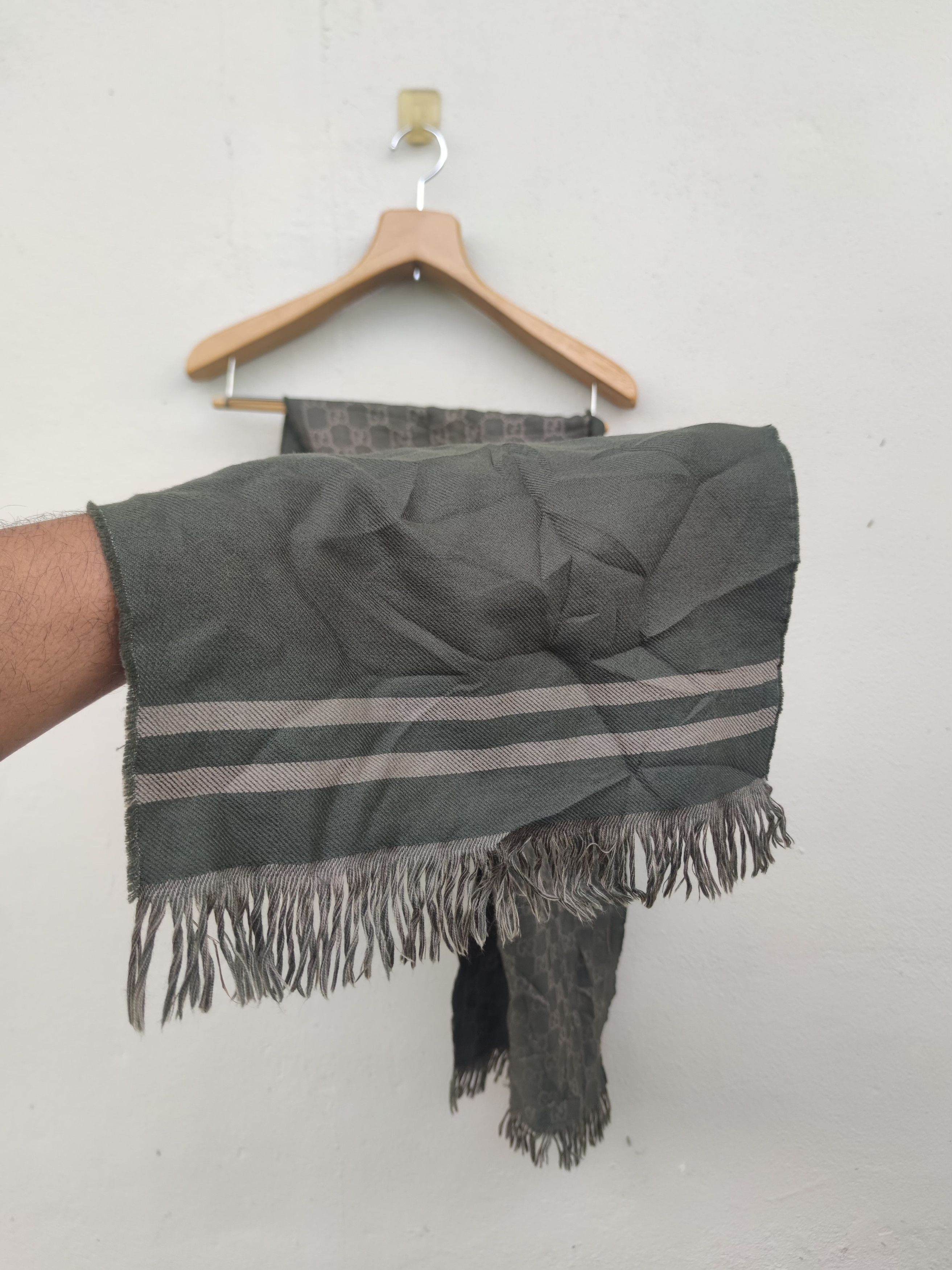 Gucci Gucci GG Monogram Wool Muffler Size ONE SIZE - 8 Thumbnail