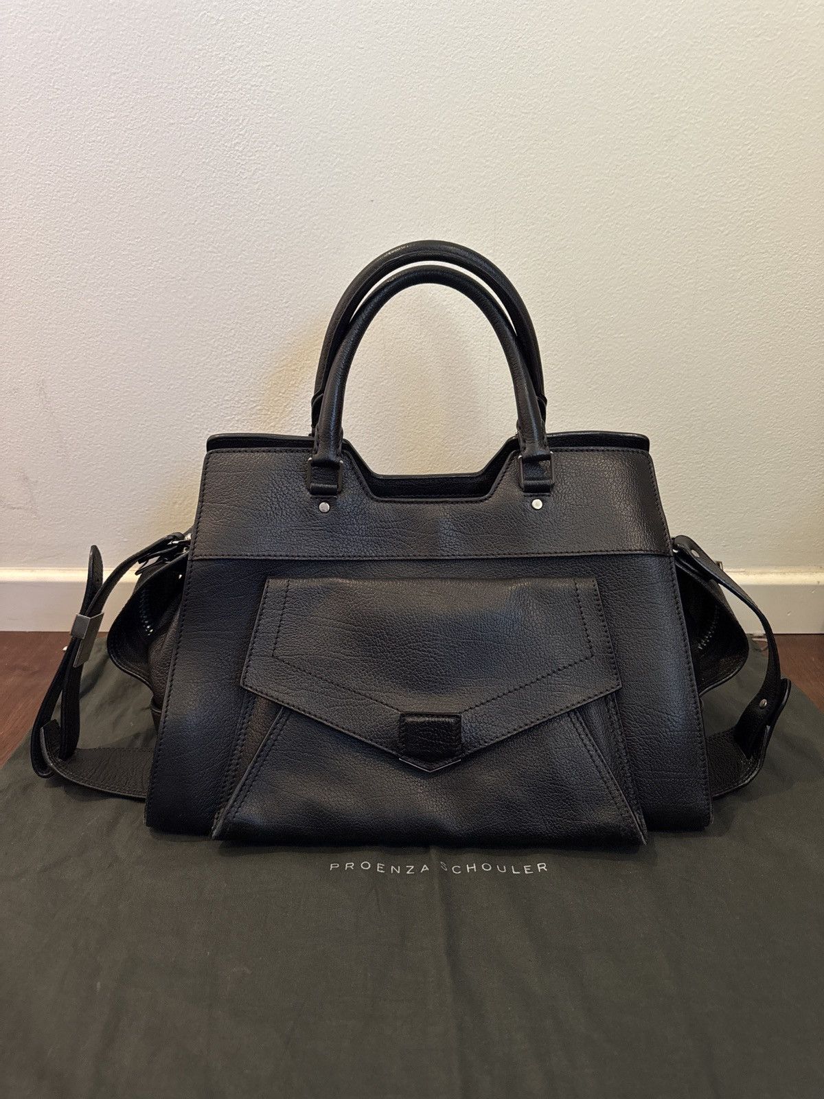 Proenza Schouler Proenza Schouler Black Leather Purse Size ONE SIZE - 1 Thumbnail