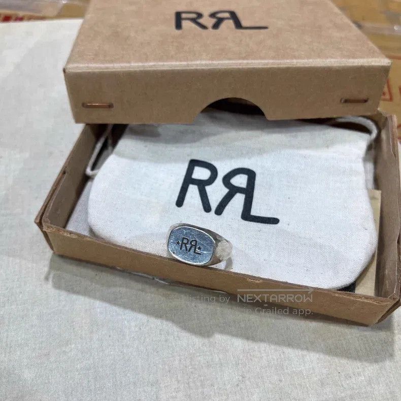 RRL Ralph Lauren RRL Ralph Lauren Vintage Logo Silver Ring Size ONE SIZE - 6 Thumbnail