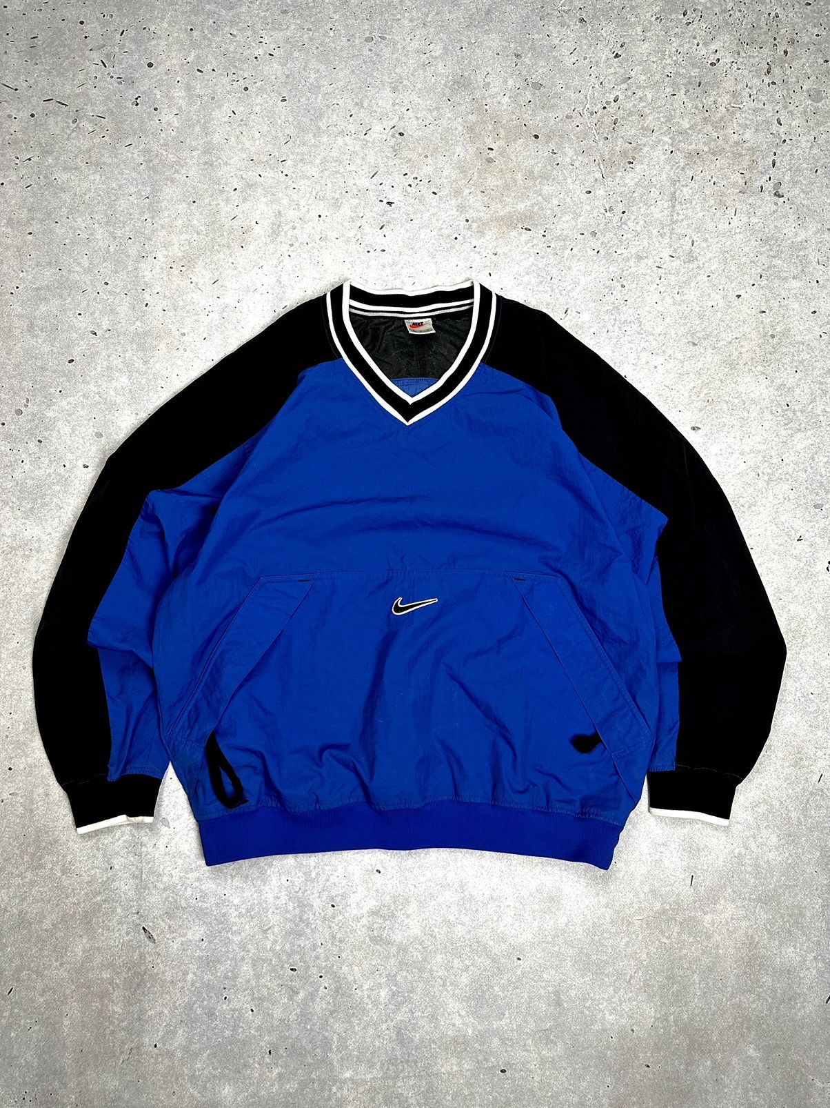 Nike Vintage 90s Nike Center Nylon Sweatshirt Drill Size US M / EU 48-50 / 2 - 1 Thumbnail
