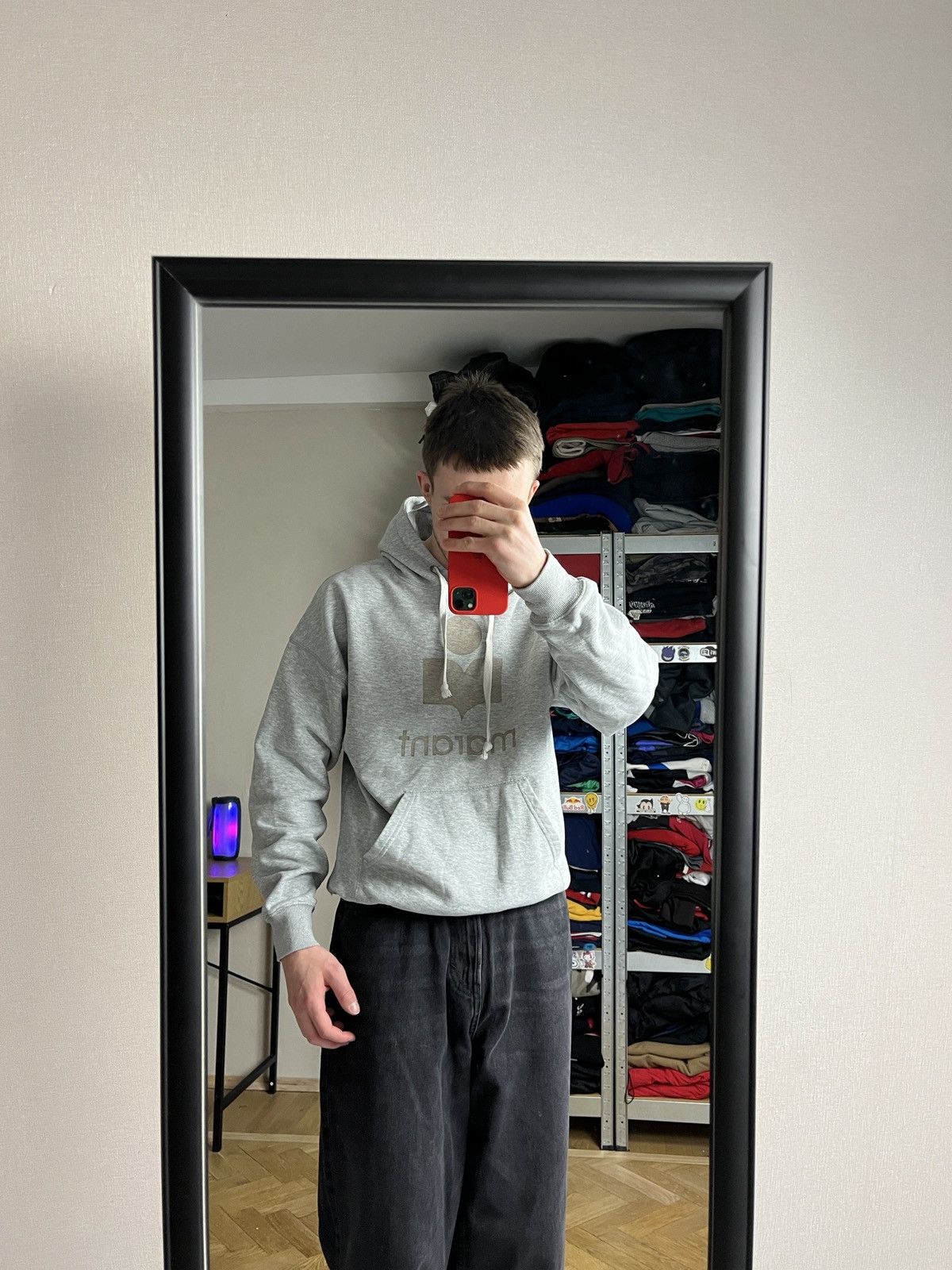 Isabel Marant × Isabel Marant Etoile × Vintage Isabel Marant Big Logo Basic Hoodie Boxy Size US S / EU 44-46 / 1 - 2 Thumbnail