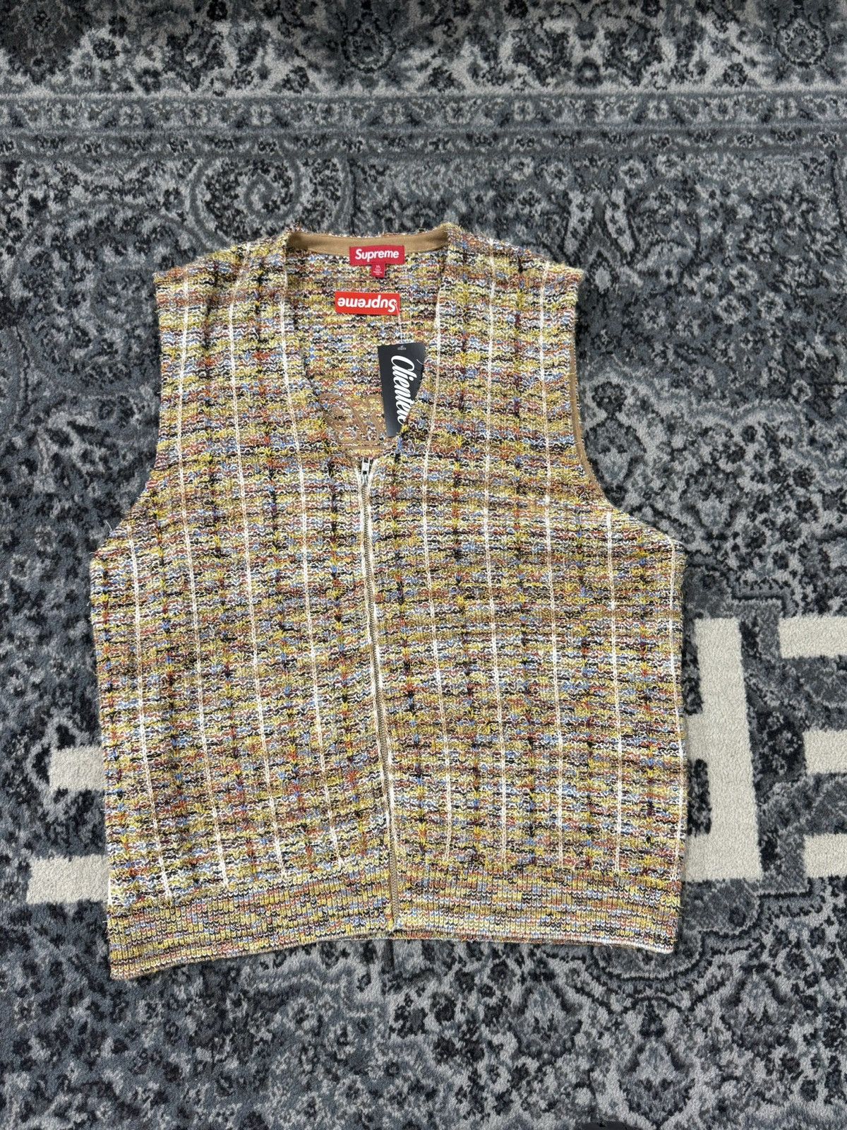 Supreme Supreme SS25 Speckled Zip Up Sweater Vest Size US XL / EU 56 / 4 - 1 Thumbnail
