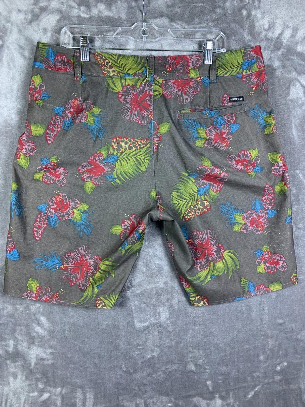 Designer Vanphibian Vans Hybrid Shorts Mens 36 Floral Quick Dry (280) Size US 36 / EU 52 - 2 Thumbnail