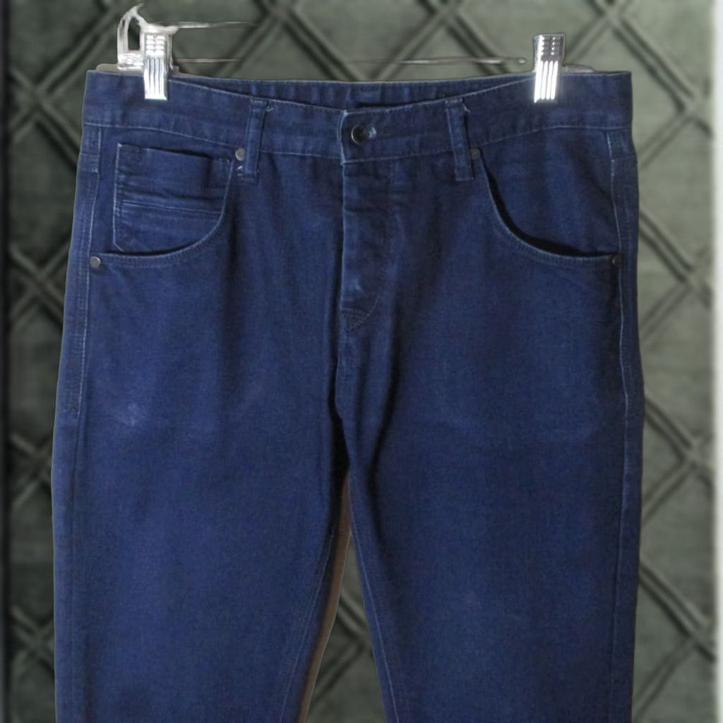Denime ZAK Jeans Men's Blue Button Fly Slim Denim 32X30 Size US 30 / EU 46 - 1 Thumbnail