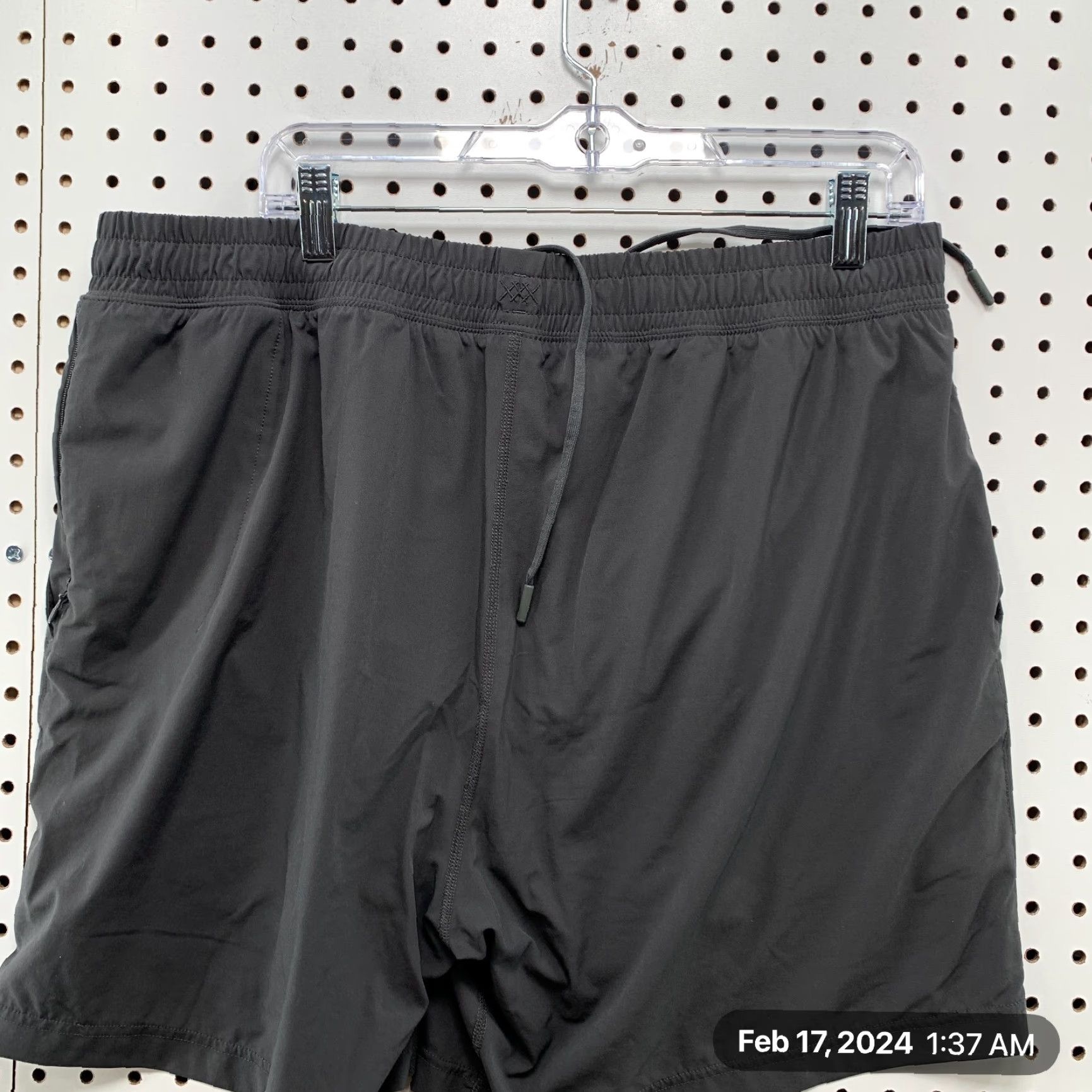 Rhone VINTAGE Rhone Active Shorts Mens 2XL Gray Workout Drawstring 36x6 Size US 39 - 7 Thumbnail