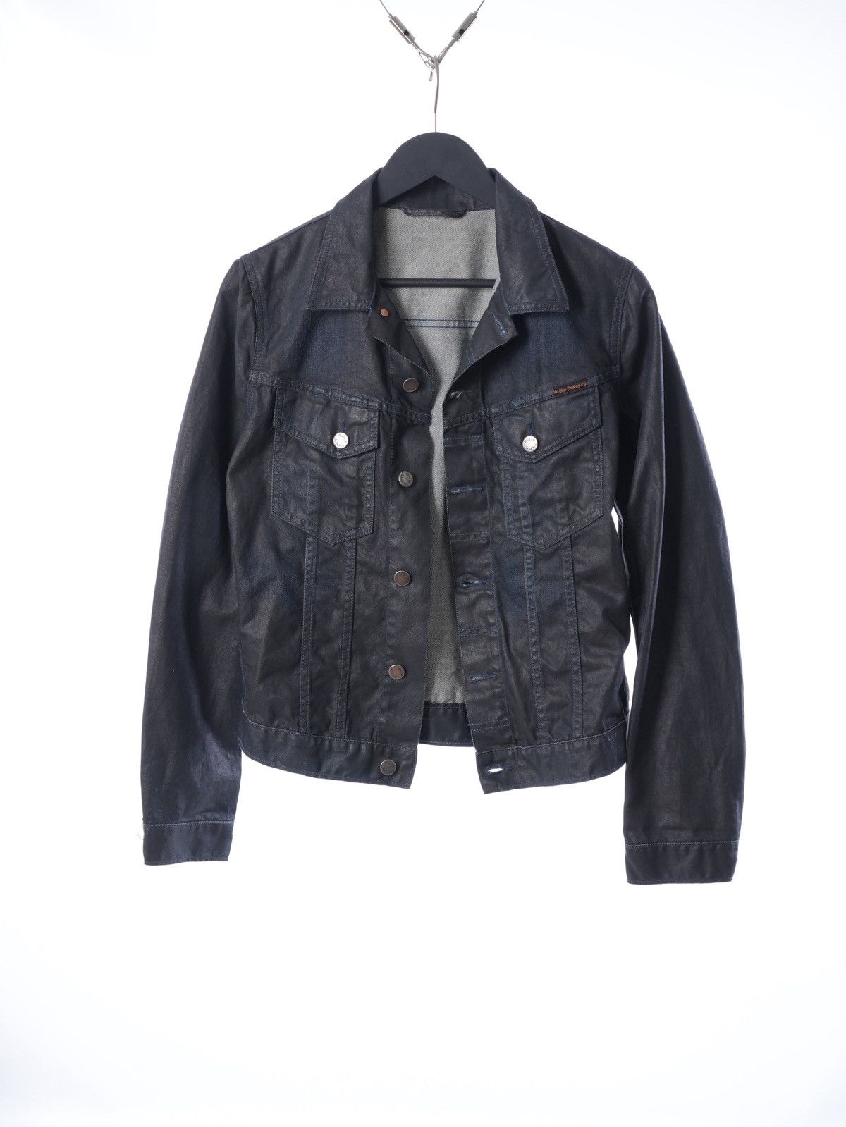 極美品】Nudie Jeans SONNY DRY BLACKデニムジャケット Nudie Jeans