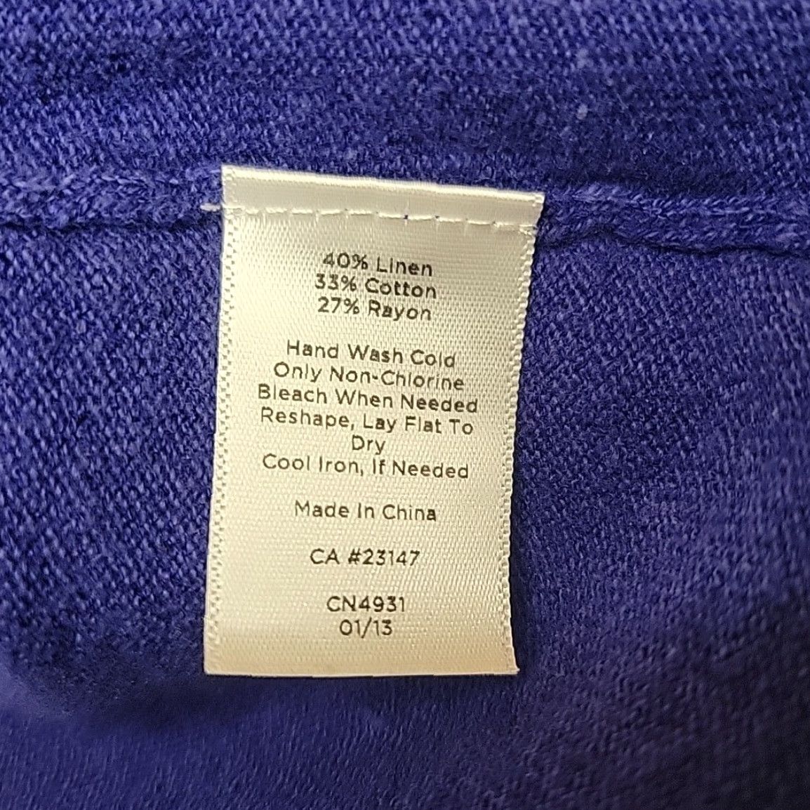 Talbots Talbots Knit Top Purple 3/4 Sleeve Crochet Lace Neckline XL Womens Pullover Casual Solid Knit 90s, Classic, American Womens XL Purple Talbots Knit Top Size XL / US 12-14 / IT 48-50 - 6 Thumbnail