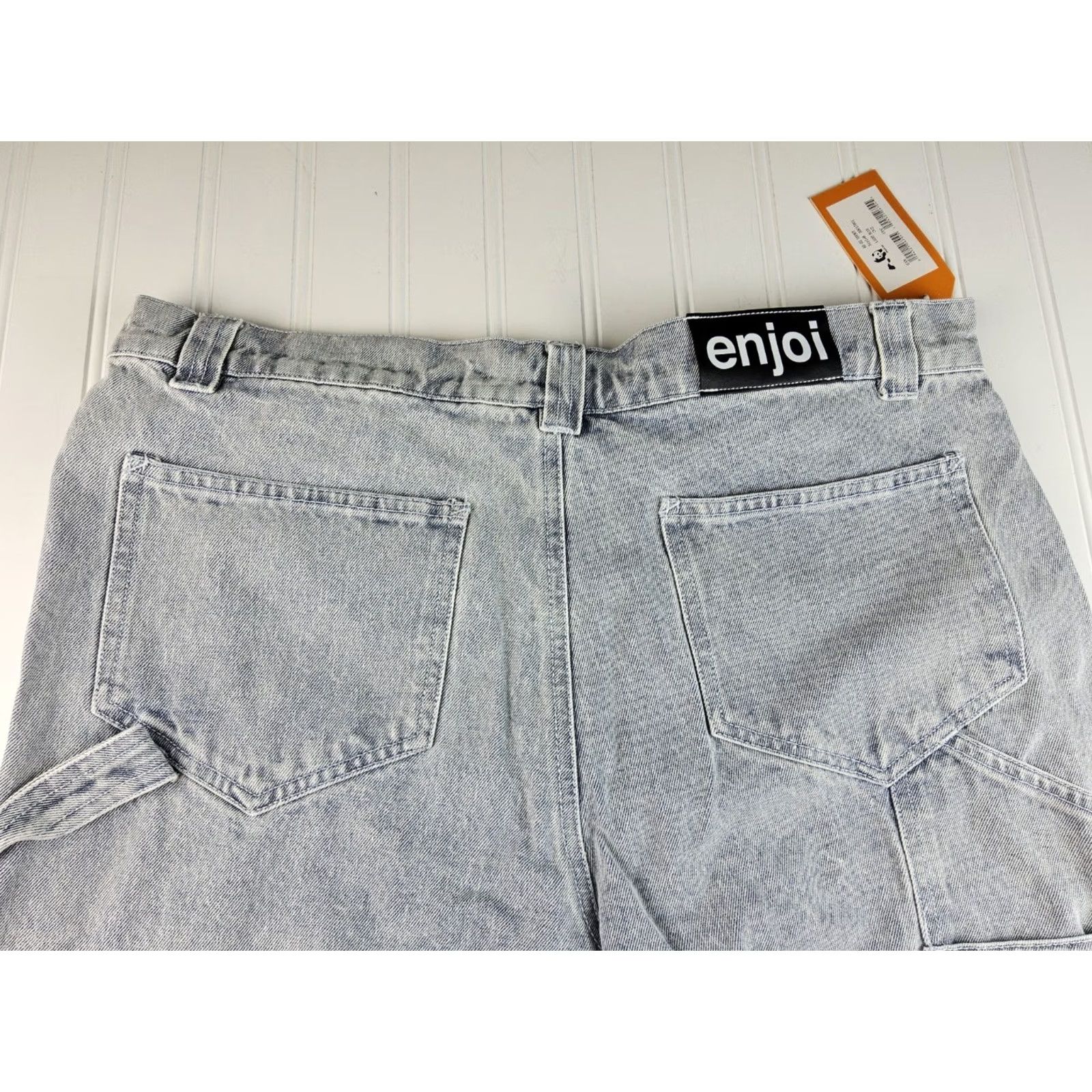 Enjoi Enjoi Denim Shorts Men 28 Blue Denim Y2K 40oz Carpenter Skate Shorts Size 28 Mens Size US 28 / EU 44 - 4 Thumbnail