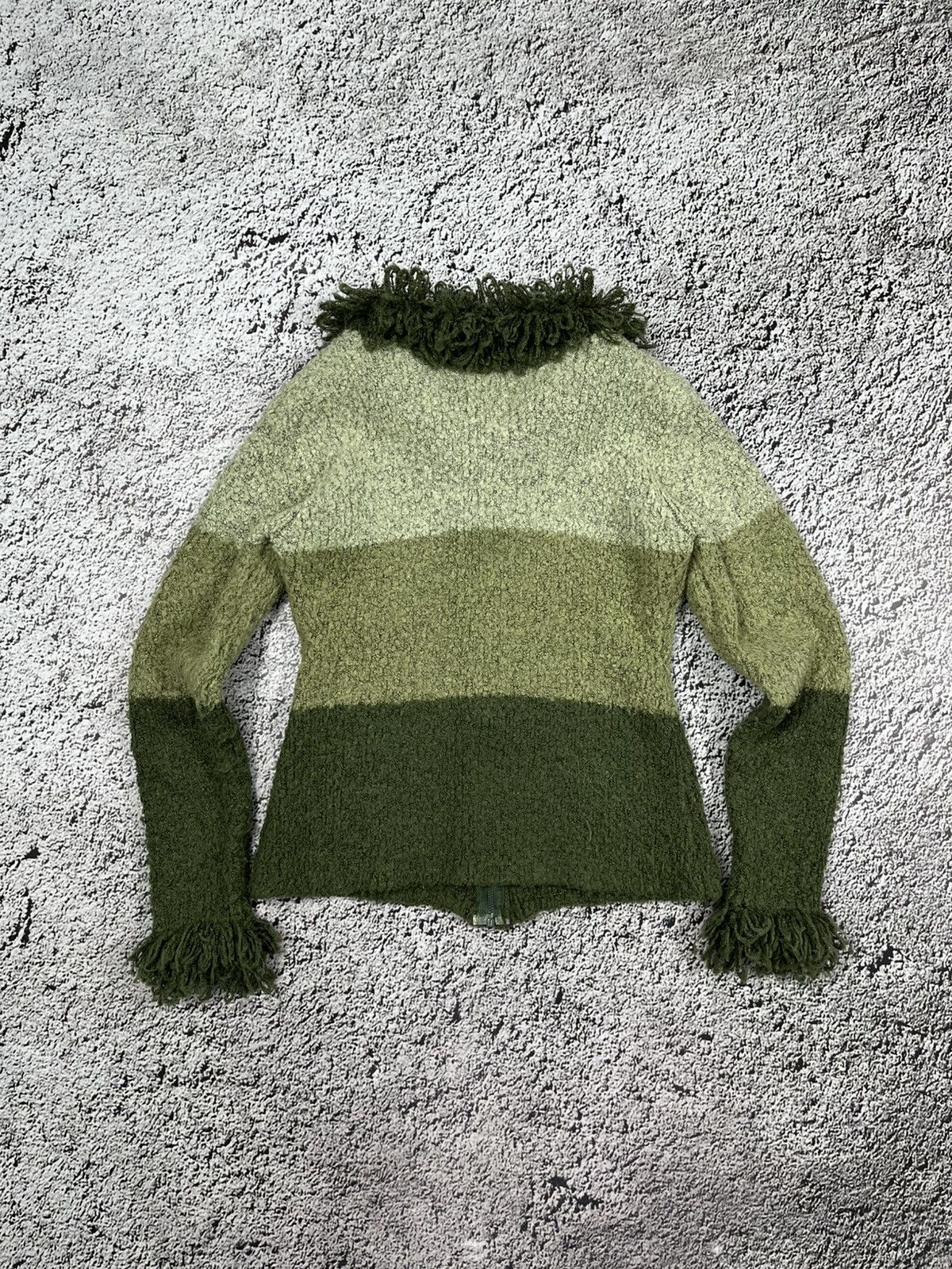 Japanese Brand Vintage 90s Luxury Knitted Striped Cardigan Sweater Jacket Size S / US 4 / IT 40 - 5 Thumbnail