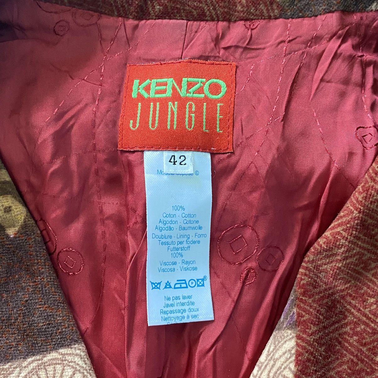 Japanese Brand × Kenzo × Vintage Kenzo Jungle Rare Patchwork Archive Blazer Jacket Size M / US 6-8 / IT 42-44 - 7 Thumbnail