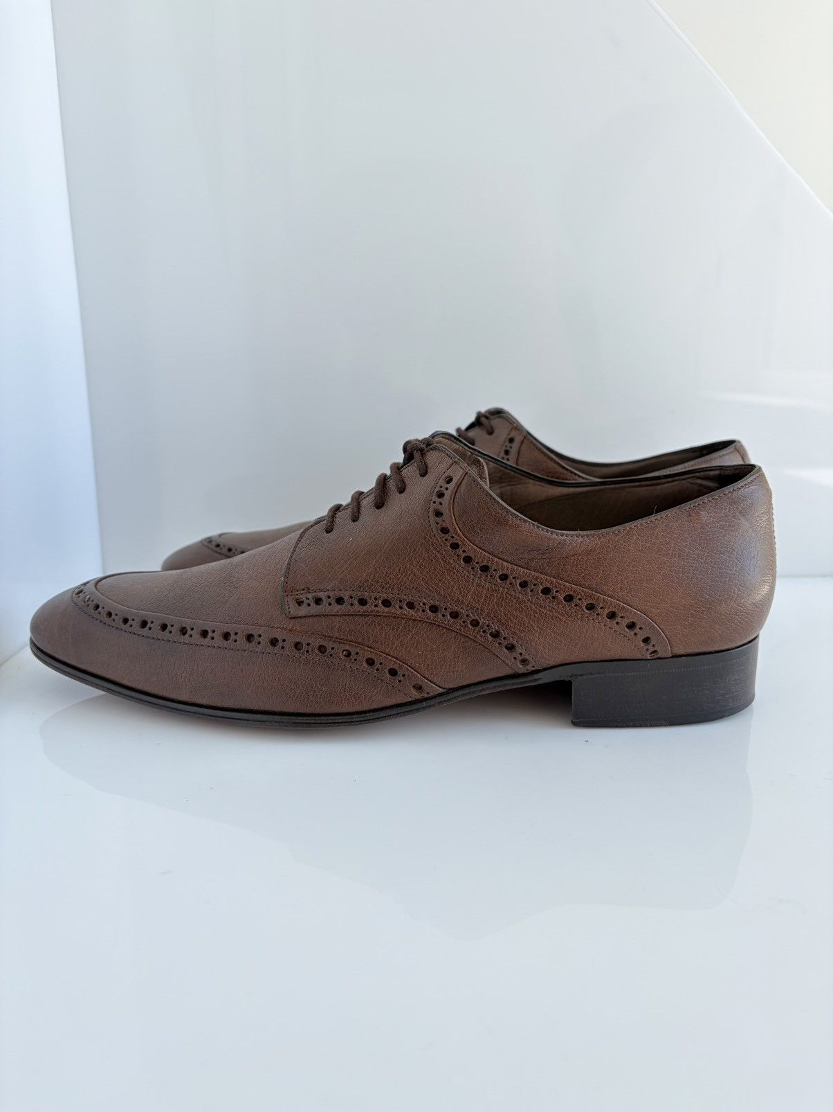 Valentino Valentino Garavani Leather Derby Wingtip Formal Casual Shoes Size US 10 / EU 43 - 6 Thumbnail