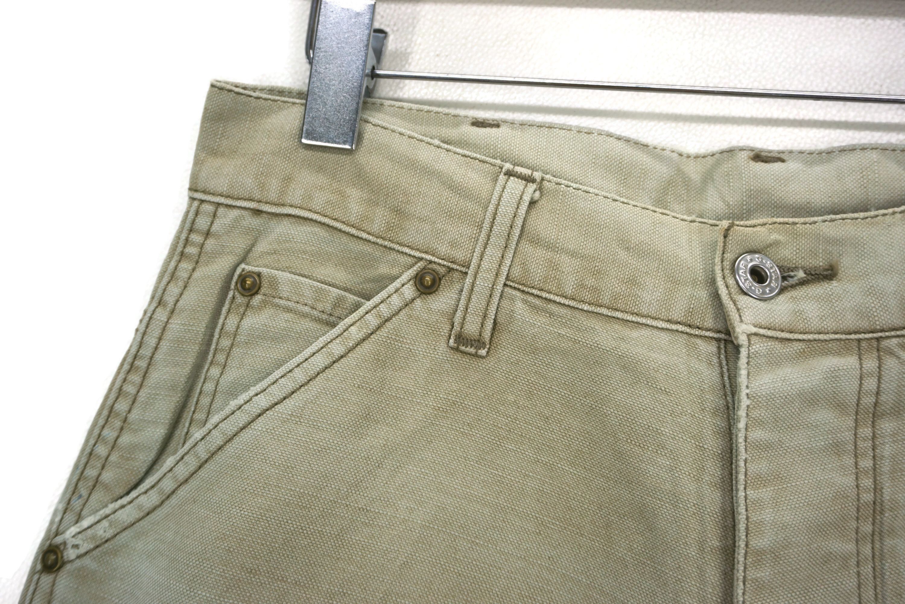 Vintage G-Star Jeans W30xL34 Linen Blend Union Workwear Carpenter Size US 29 - 4 Thumbnail