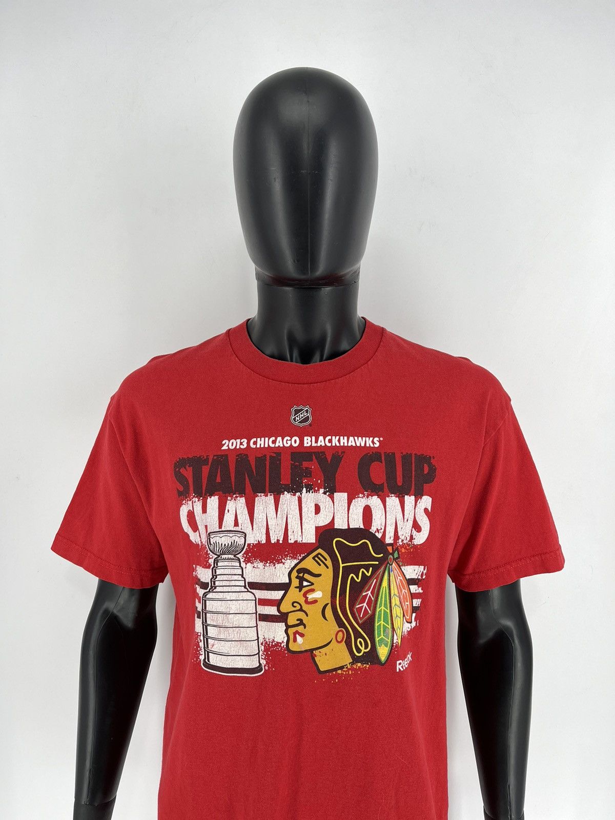 NHL × Reebok × Vintage Reebok Chicago Blackhawks Hockey 2013 Stanley Cup Champions Size US L / EU 52-54 / 3 - 1 Thumbnail