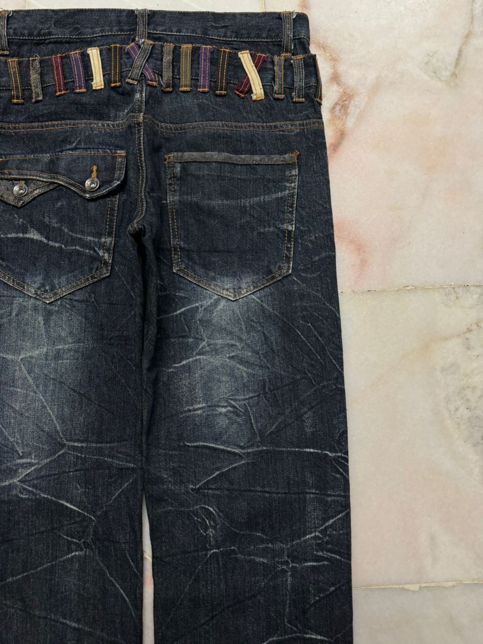Undercover 💥Double Waist💥Insane Nylus Clawmark Zipper Style Dark Jeans Size US 29 - 17 Thumbnail