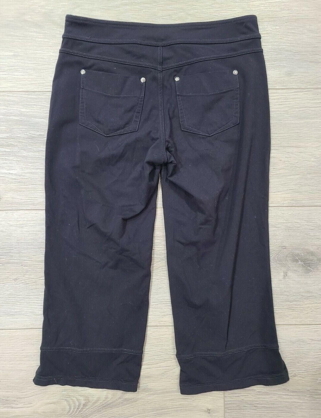 Designer Athleta Capri Pants Small Grey Yoga Pilates Size 28" / US 6 / IT 42 - 2 Thumbnail