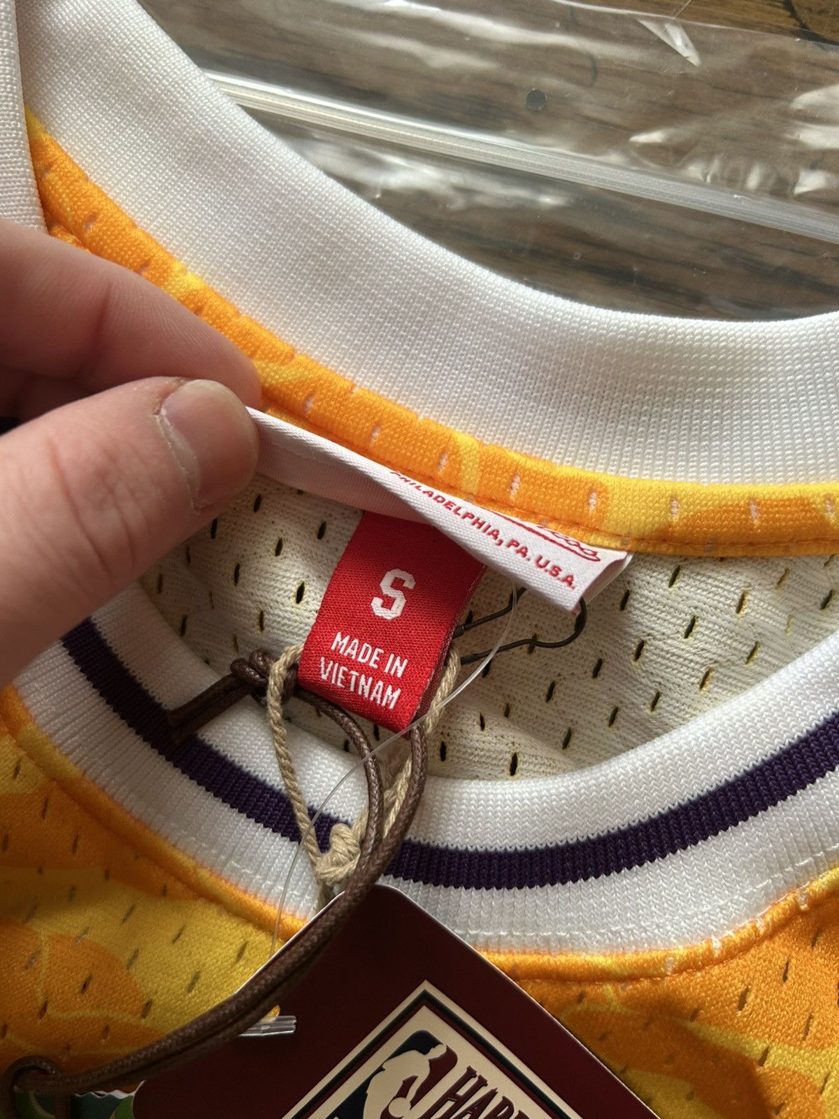 Bape × Mitchell & Ness Bape x Mitchell & Ness Lakers Jersey Size US S / EU 44-46 / 1 - 8 Thumbnail