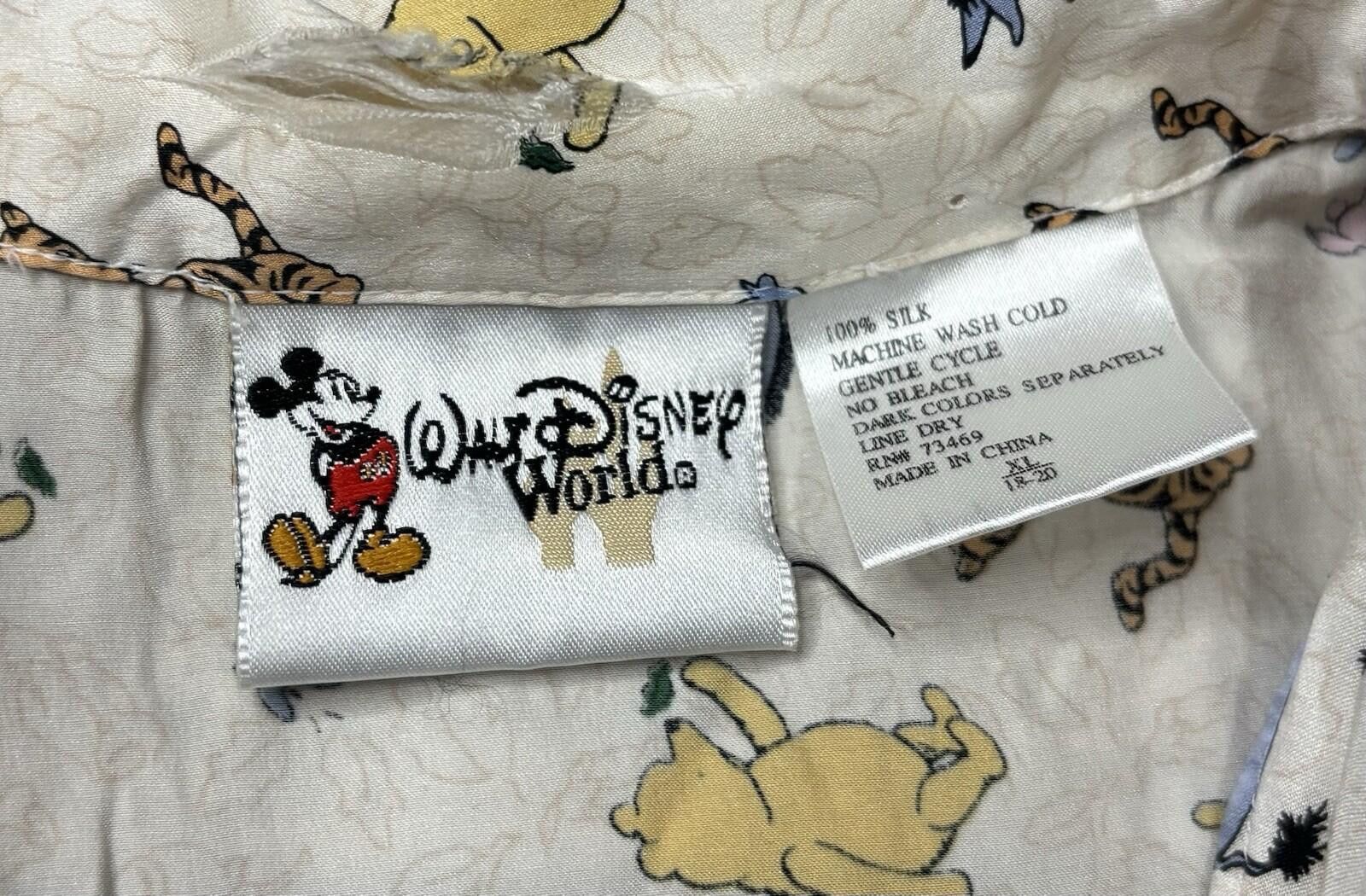 Other Y2K Walt Disney World Top Womens XL Silk Tigger Eeyore Pooh Size XL / US 12-14 / IT 48-50 - 2 Thumbnail