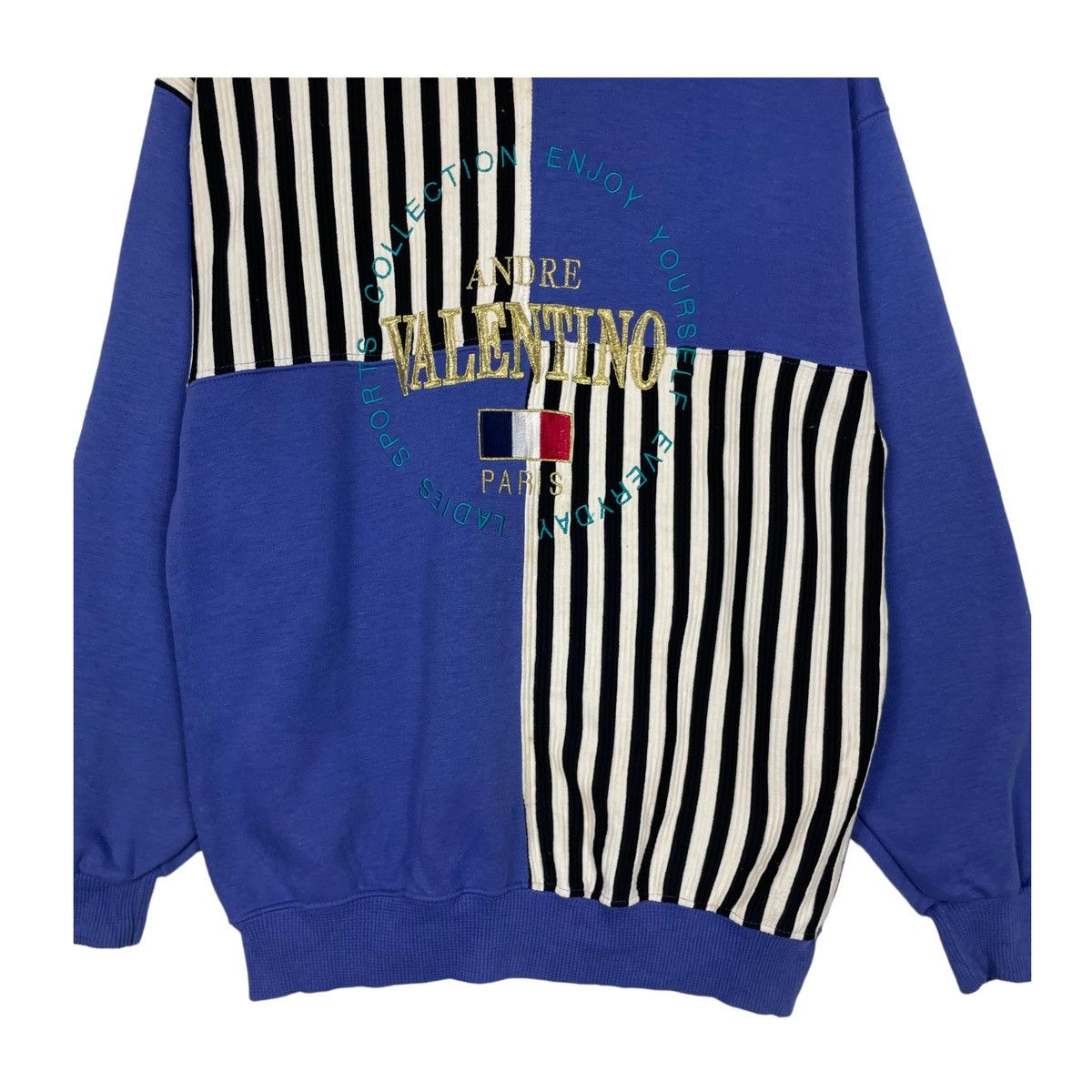 Designer × Japanese Brand × Vintage 💥90s ANDRE VALENTINO EMBROIDERY LOGO CREWNECK SWEATSHIRT Size US M / EU 48-50 / 2 - 5 Thumbnail