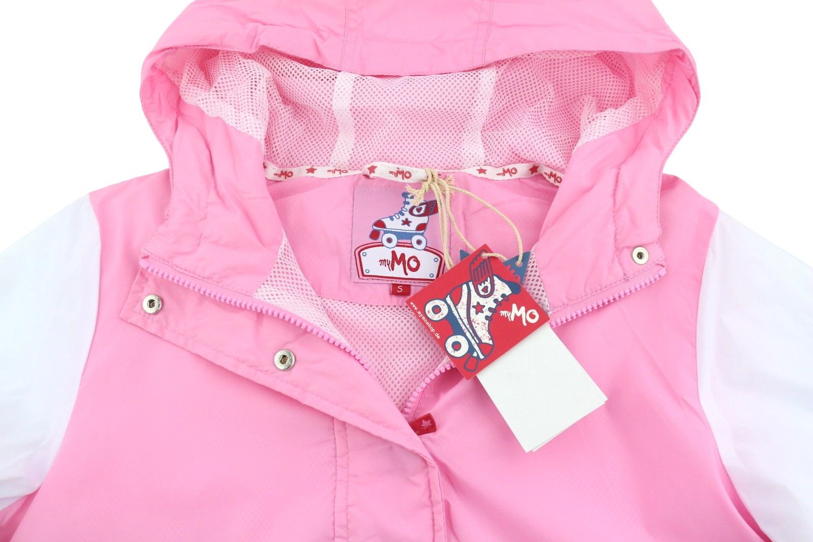 Other S Pink White Mesh Lined Hooded 87988 Size S / US 4 / IT 40 - 4 Thumbnail