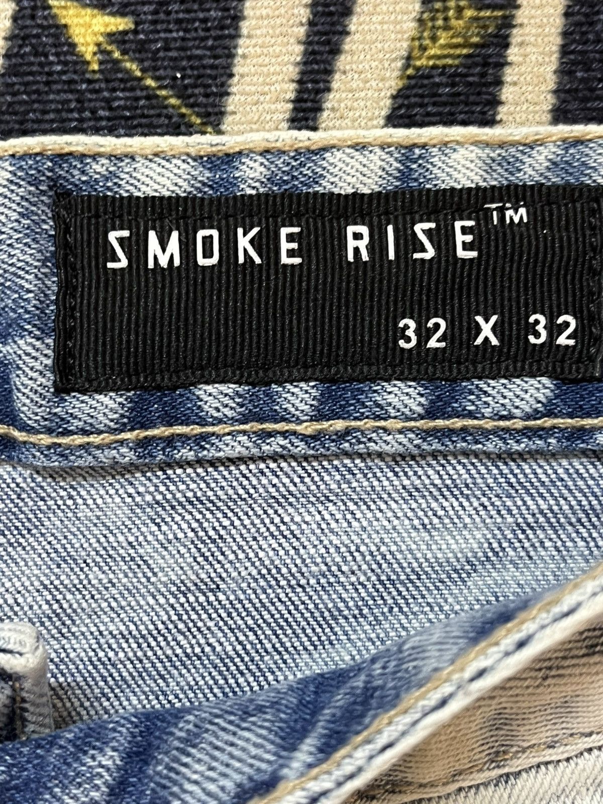 Smoke Rise Vintage Smoke Rise Acid Wash Ashes Ripped Distressed Denim Size US 33 - 10 Thumbnail