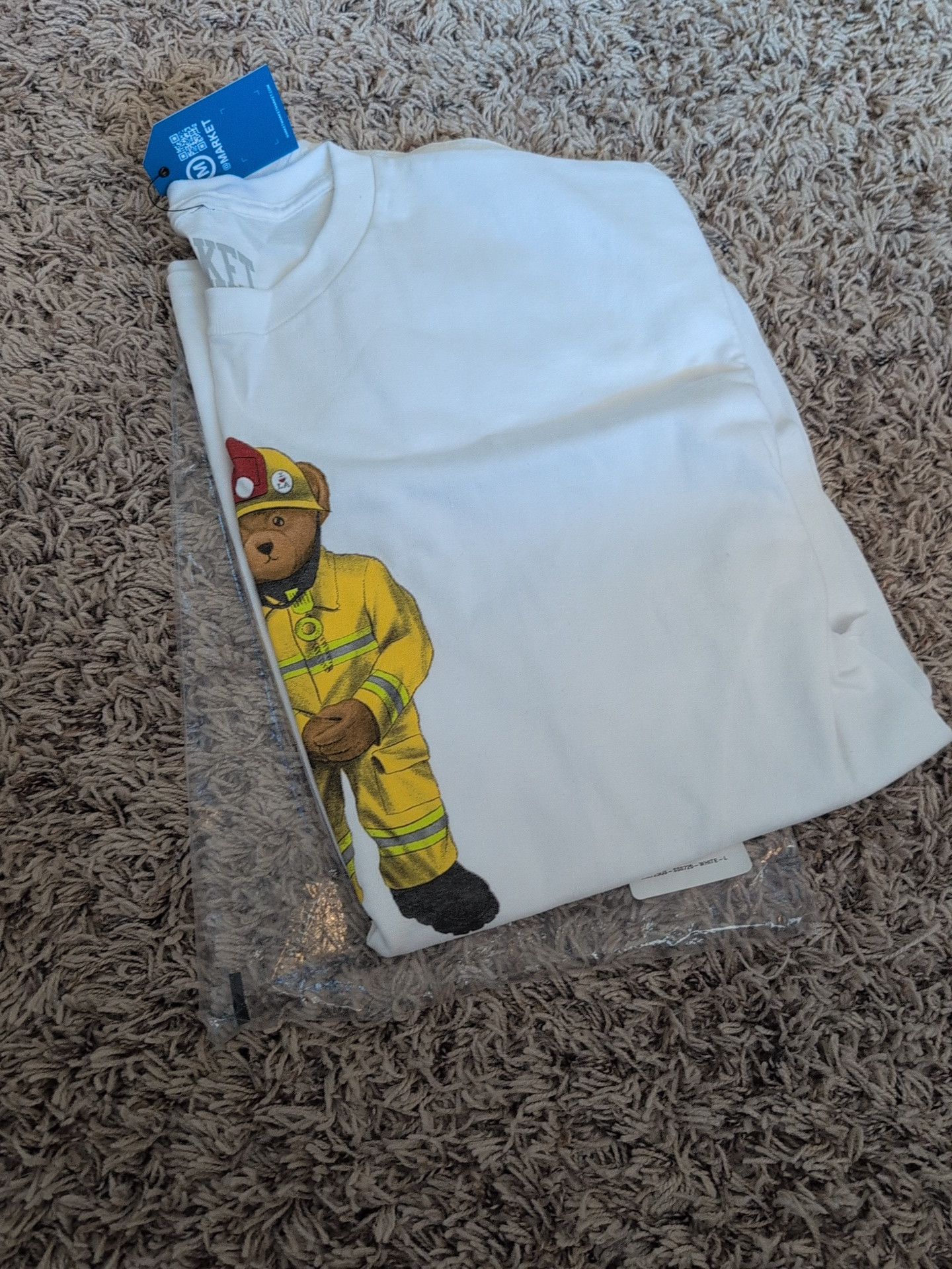 Market Market Studios Firefighter Bear Shirt Los Angeles NWT 🔥🔥🔥 Size US L / EU 52-54 / 3 - 2 Thumbnail