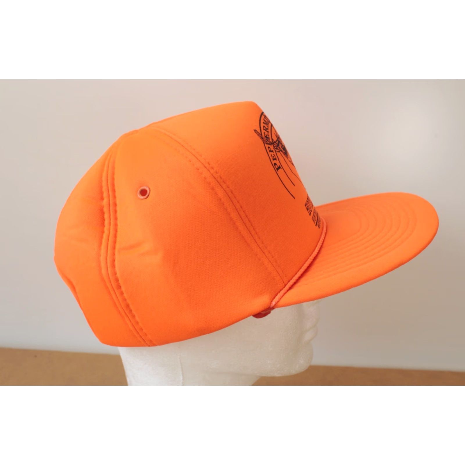 Hunter VINTAGE mohr's Trucker Hat Orange Neon Thick NEW Adjustable Unisex Adults - 80s 90s Classic Hat, Travel, Casual, Workwear Mens Womens Size ONE SIZE - 4 Thumbnail